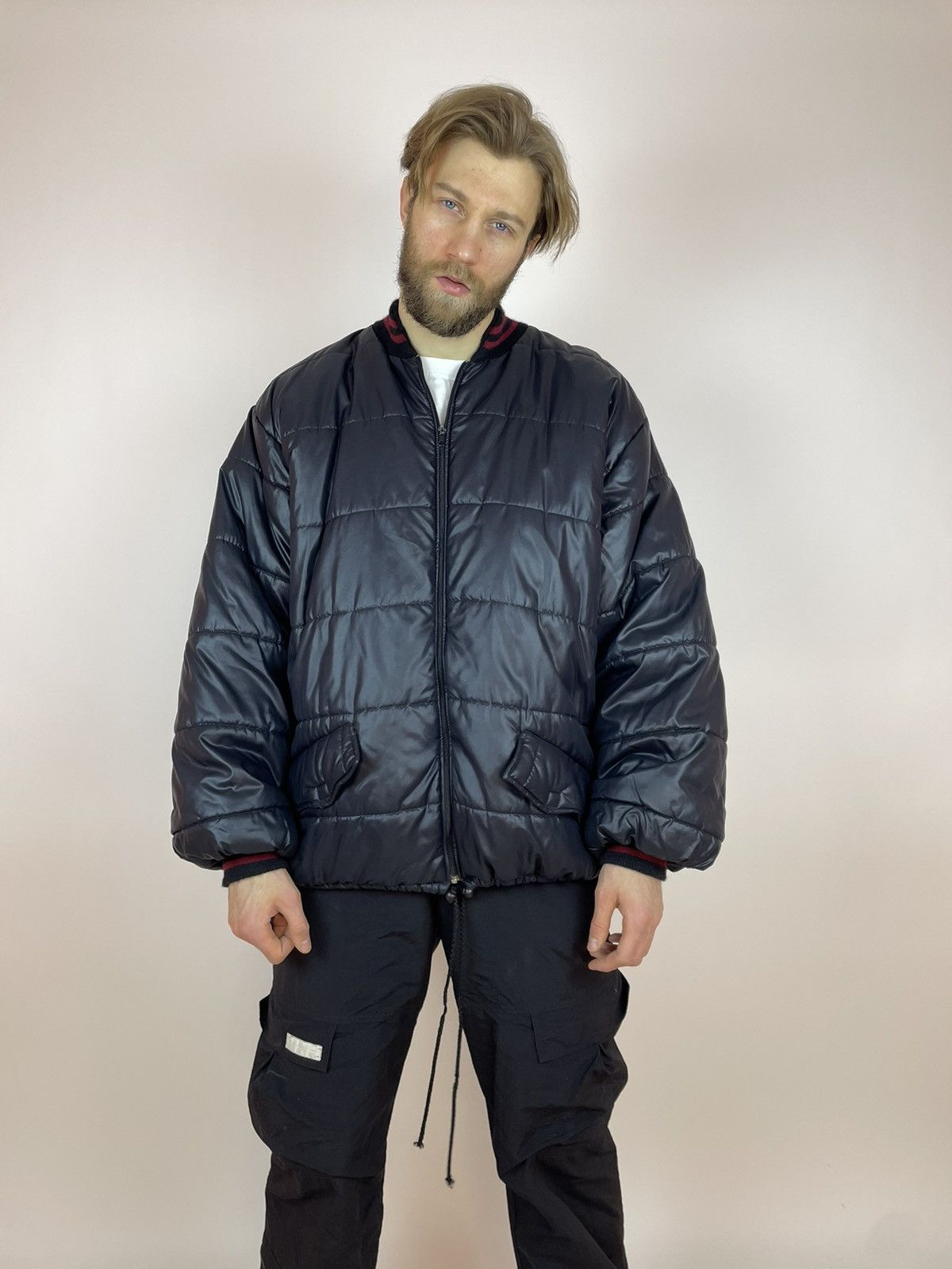 Vintage FOLIA Oversized Bomber Jacket Vintage balenciaga style Size US L / EU 52-54 / 3 - 3 Thumbnail