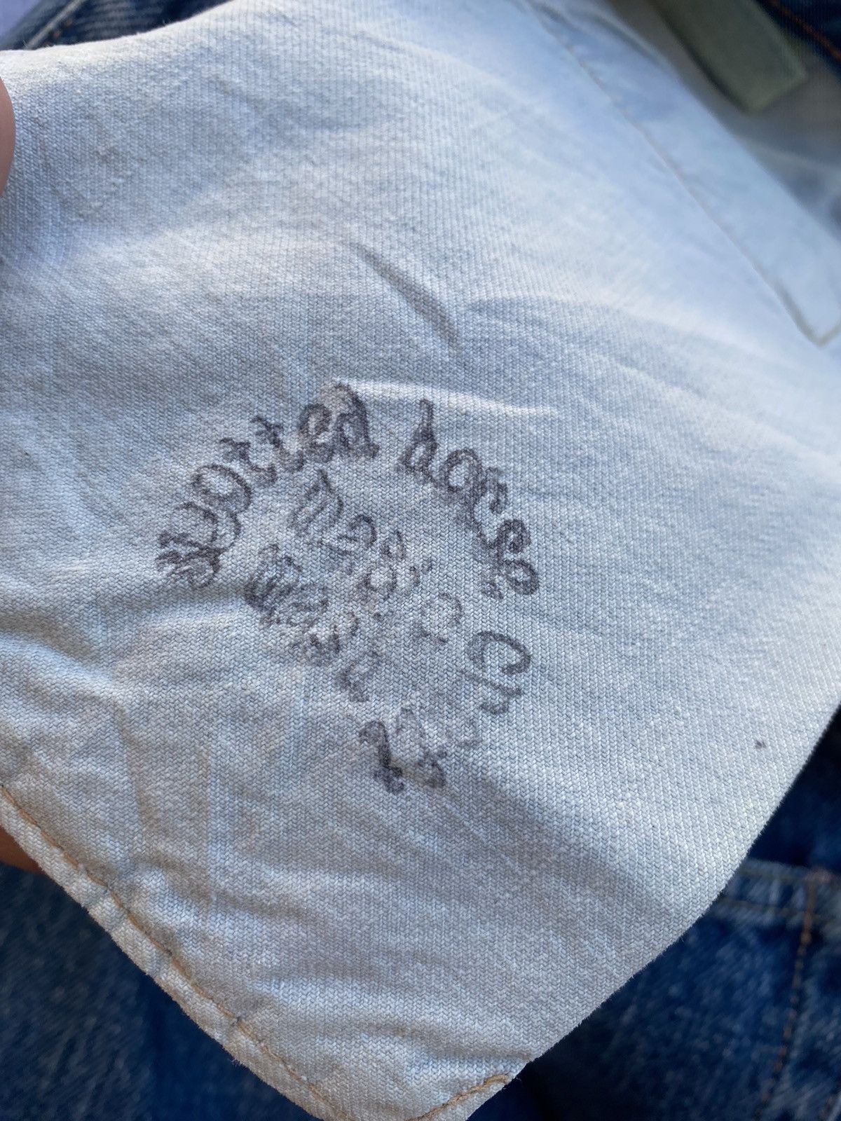 45rpm × Indigo × Japanese Brand vintage 45rpm jeans w30 Size US 30 / EU 46 - 11 Thumbnail
