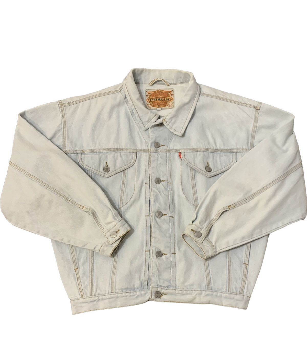 Vintage U.S. Jeans Eagle Rorce Wear Denim Jacket Vintage Size US L / EU 52-54 / 3 - 1 Thumbnail