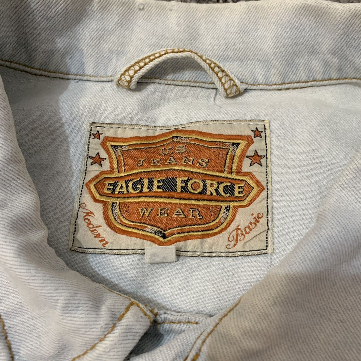 Vintage U.S. Jeans Eagle Rorce Wear Denim Jacket Vintage Size US L / EU 52-54 / 3 - 5 Thumbnail