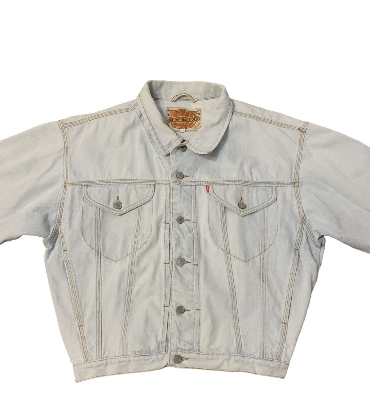 Vintage U.S. Jeans Eagle Rorce Wear Denim Jacket Vintage Size US L / EU 52-54 / 3 - 2 Thumbnail