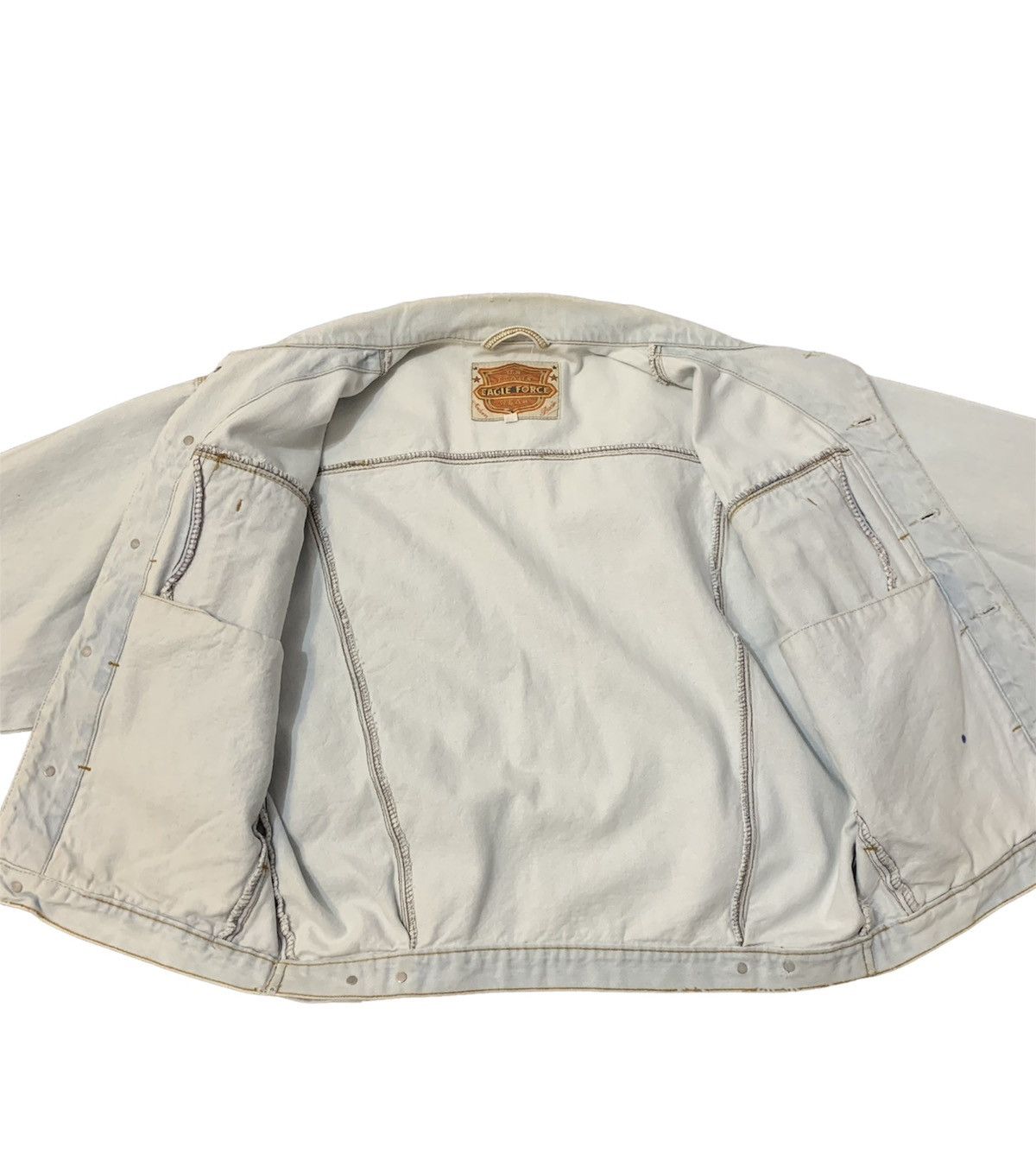 Vintage U.S. Jeans Eagle Rorce Wear Denim Jacket Vintage Size US L / EU 52-54 / 3 - 3 Thumbnail