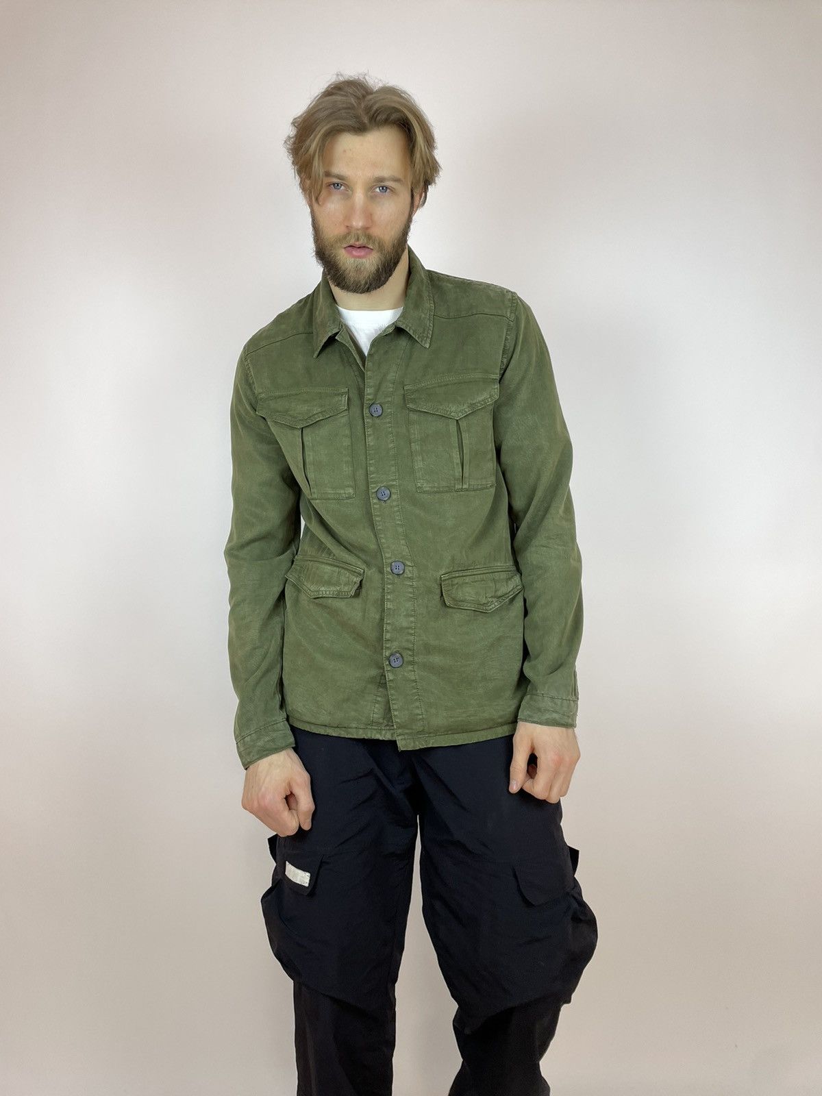 Other TOPMAN Military shirt Lyocell Mens size Large Size US L / EU 52-54 / 3 - 4 Thumbnail
