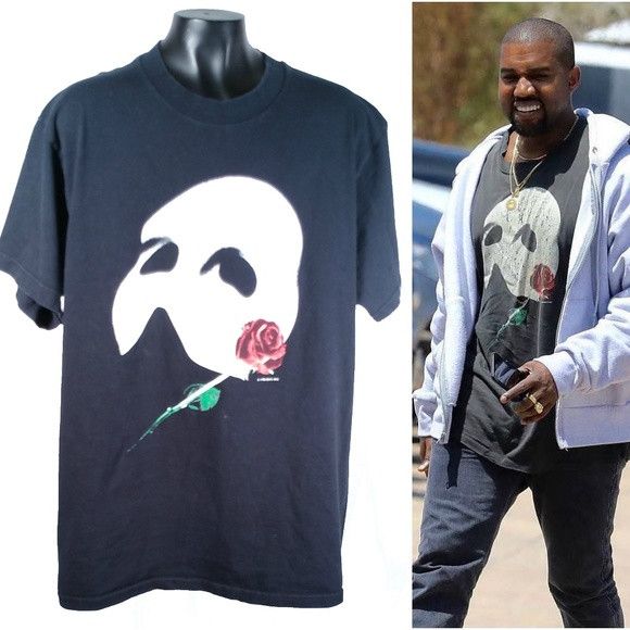 Rap Tees Vintage PHANTOM OF THE OPERA Kanye West style tee Size US S / EU 44-46 / 1 - 3 Thumbnail