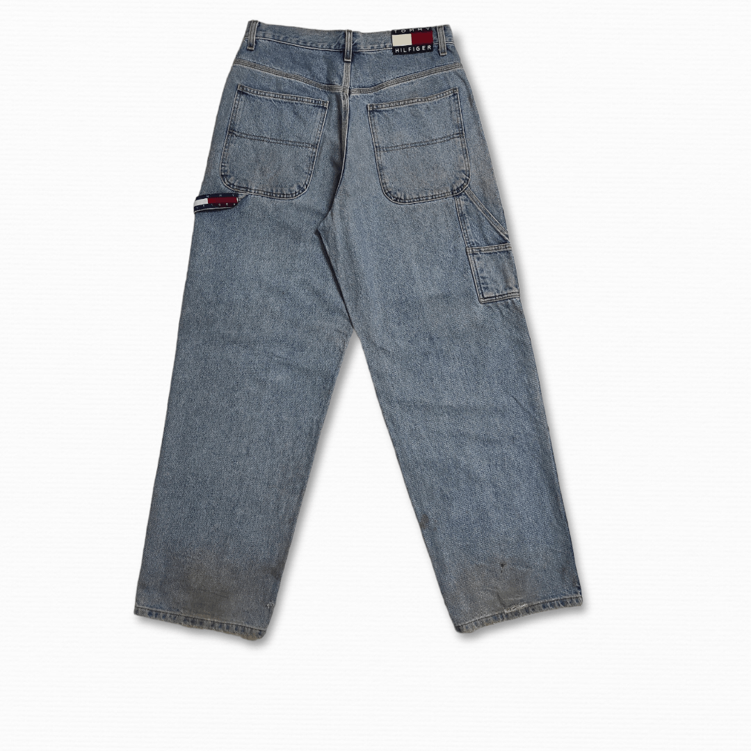 Tommy Hilfiger Fw1998 Runaway TOMMY JEANS side logo's carpenter jeans Size US 32 / EU 48 - 2 Thumbnail