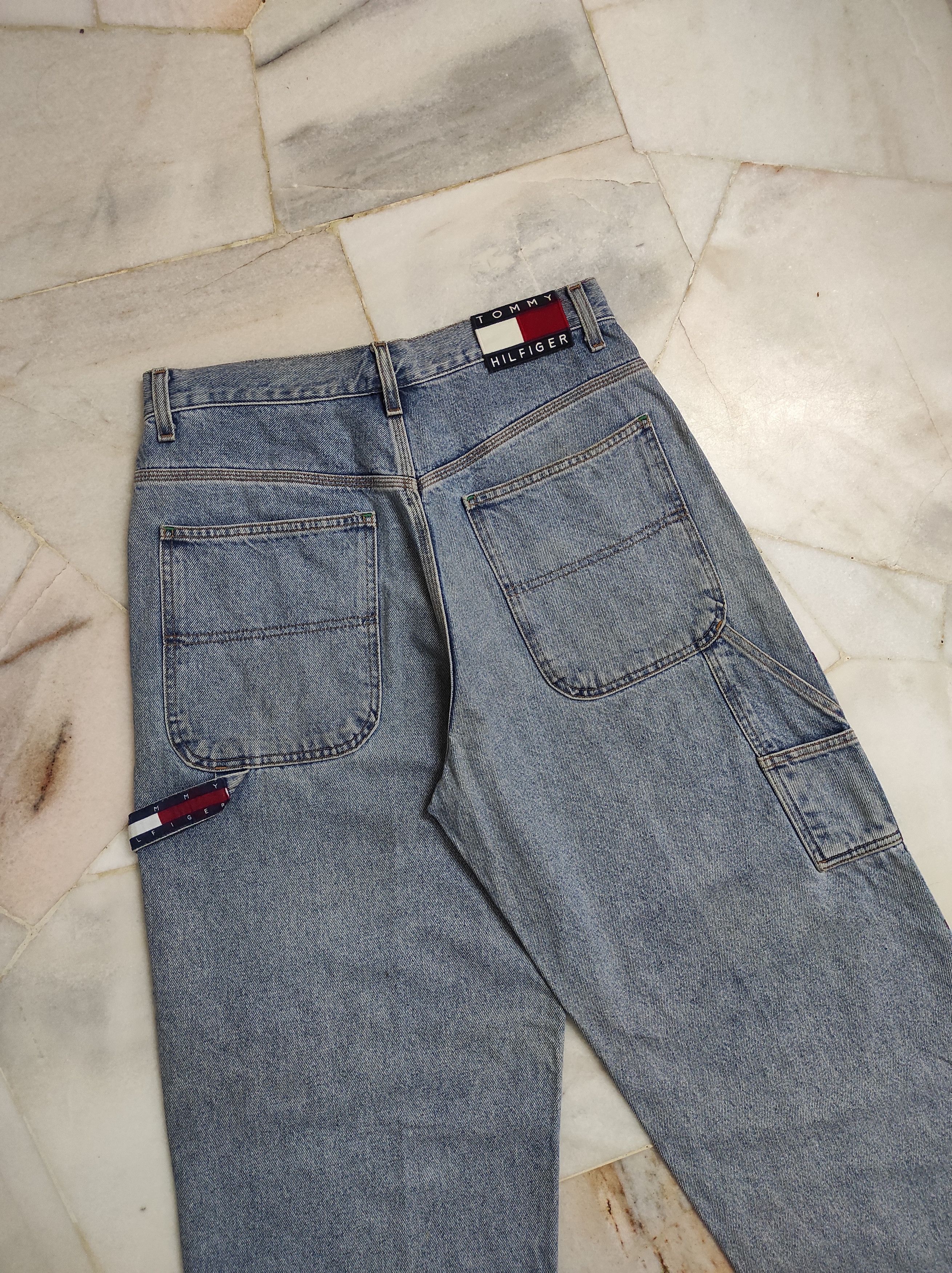 Tommy Hilfiger Fw1998 Runaway TOMMY JEANS side logo's carpenter jeans Size US 32 / EU 48 - 13 Thumbnail