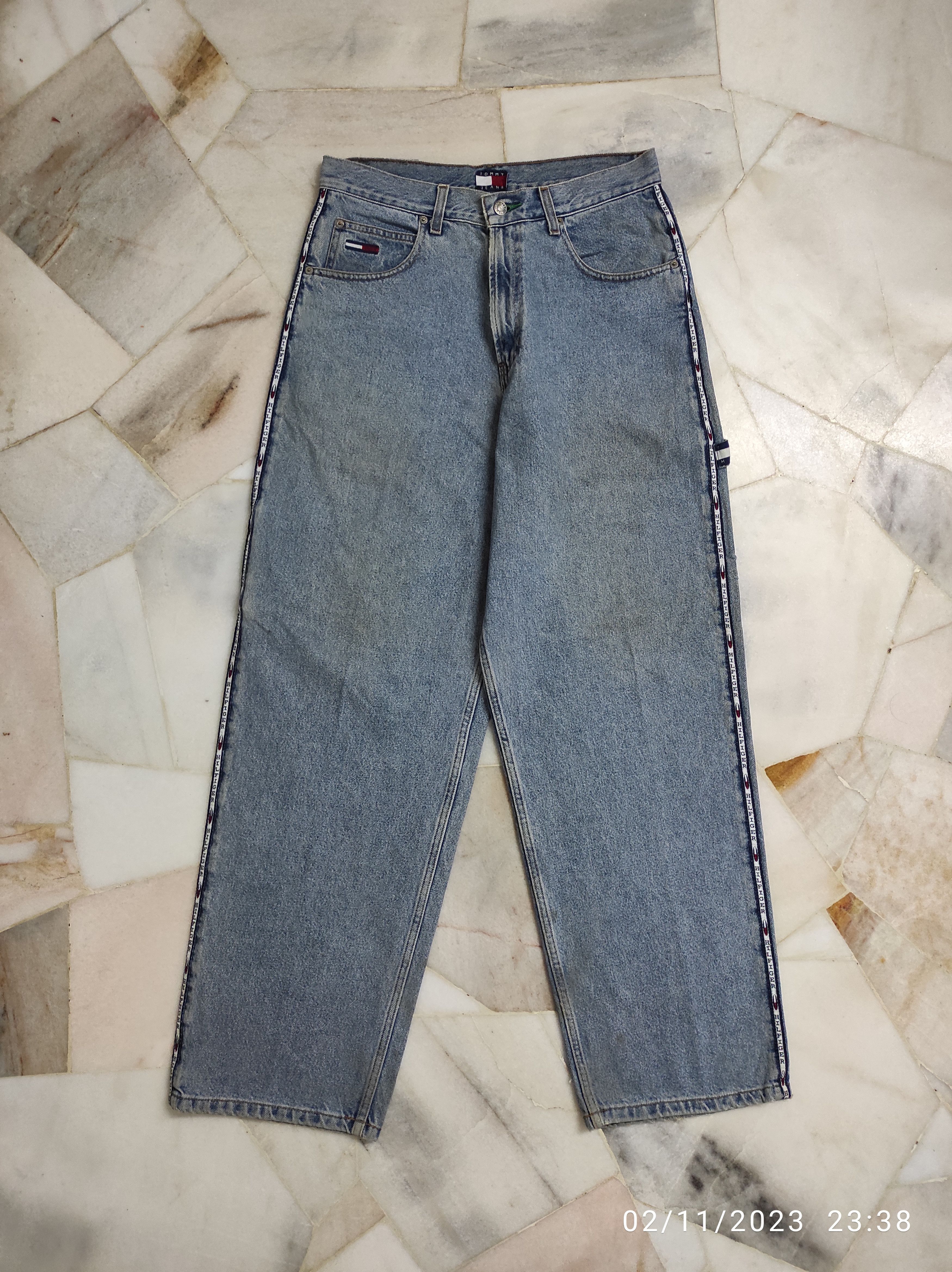 Tommy Hilfiger Fw1998 Runaway TOMMY JEANS side logo's carpenter jeans Size US 32 / EU 48 - 15 Thumbnail