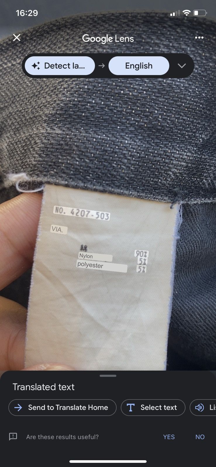 Japanese Brand black denim jeans Size 31" - 5 Thumbnail