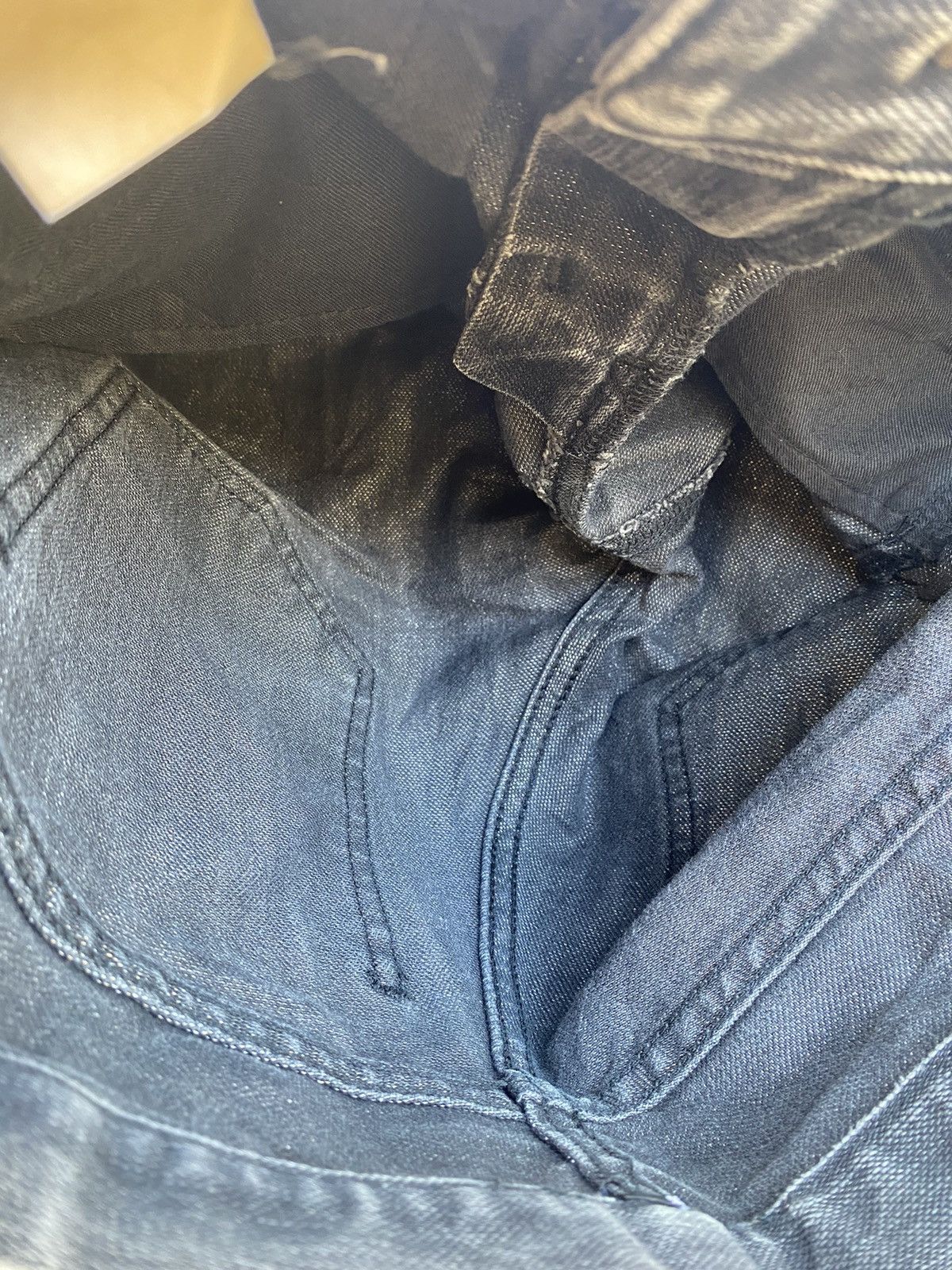 Japanese Brand black denim jeans Size 31" - 10 Thumbnail