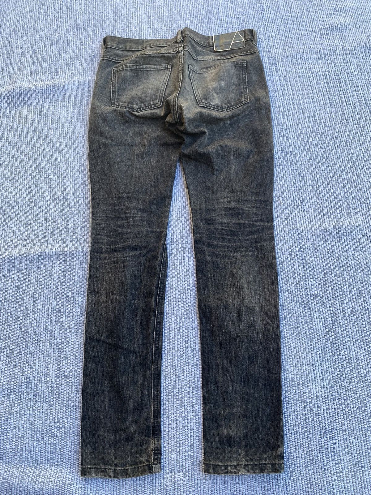 Japanese Brand black denim jeans Size 31" - 6 Thumbnail