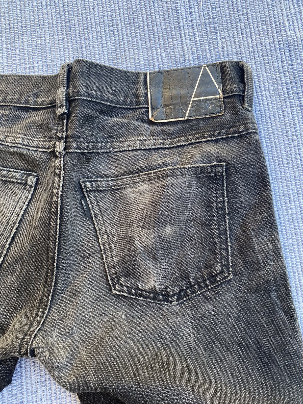 Japanese Brand black denim jeans Size 31" - 7 Thumbnail