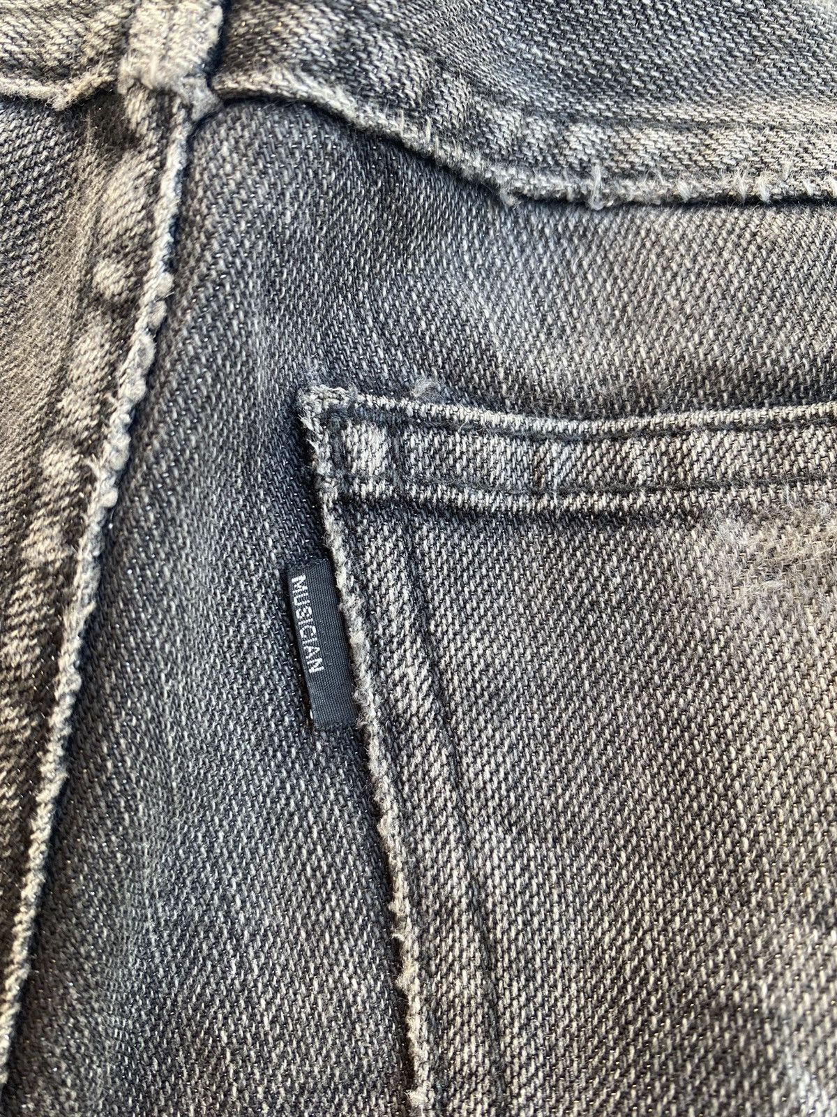 Japanese Brand black denim jeans Size 31" - 8 Thumbnail