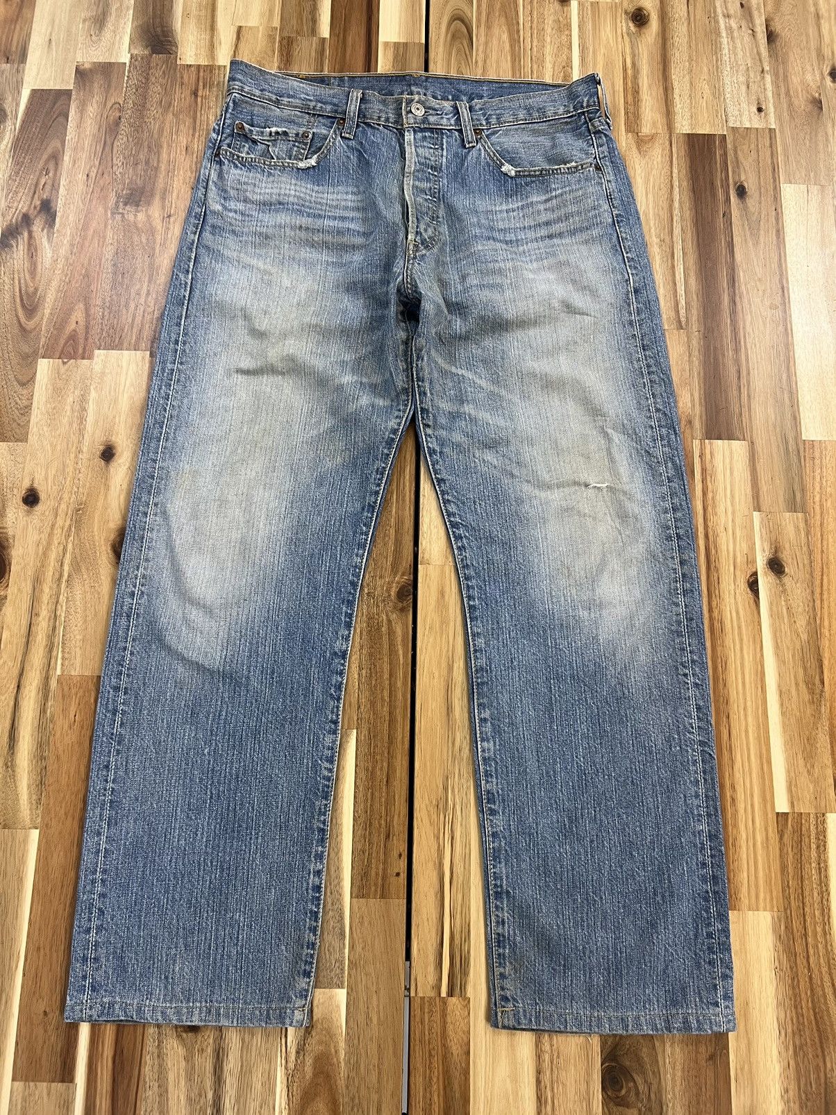 Levi's Vintage Levis 501 Distressed Denim Jeans Size US 32 / EU 48 - 1 Thumbnail