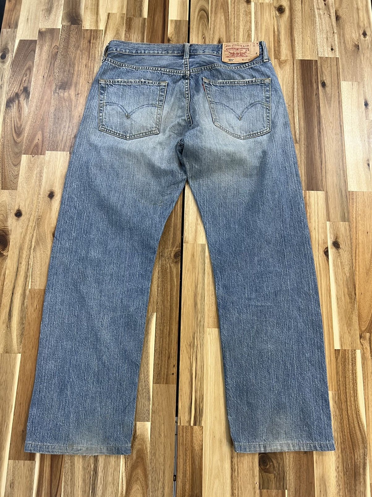 Levi's Vintage Levis 501 Distressed Denim Jeans Size US 32 / EU 48 - 2 Thumbnail