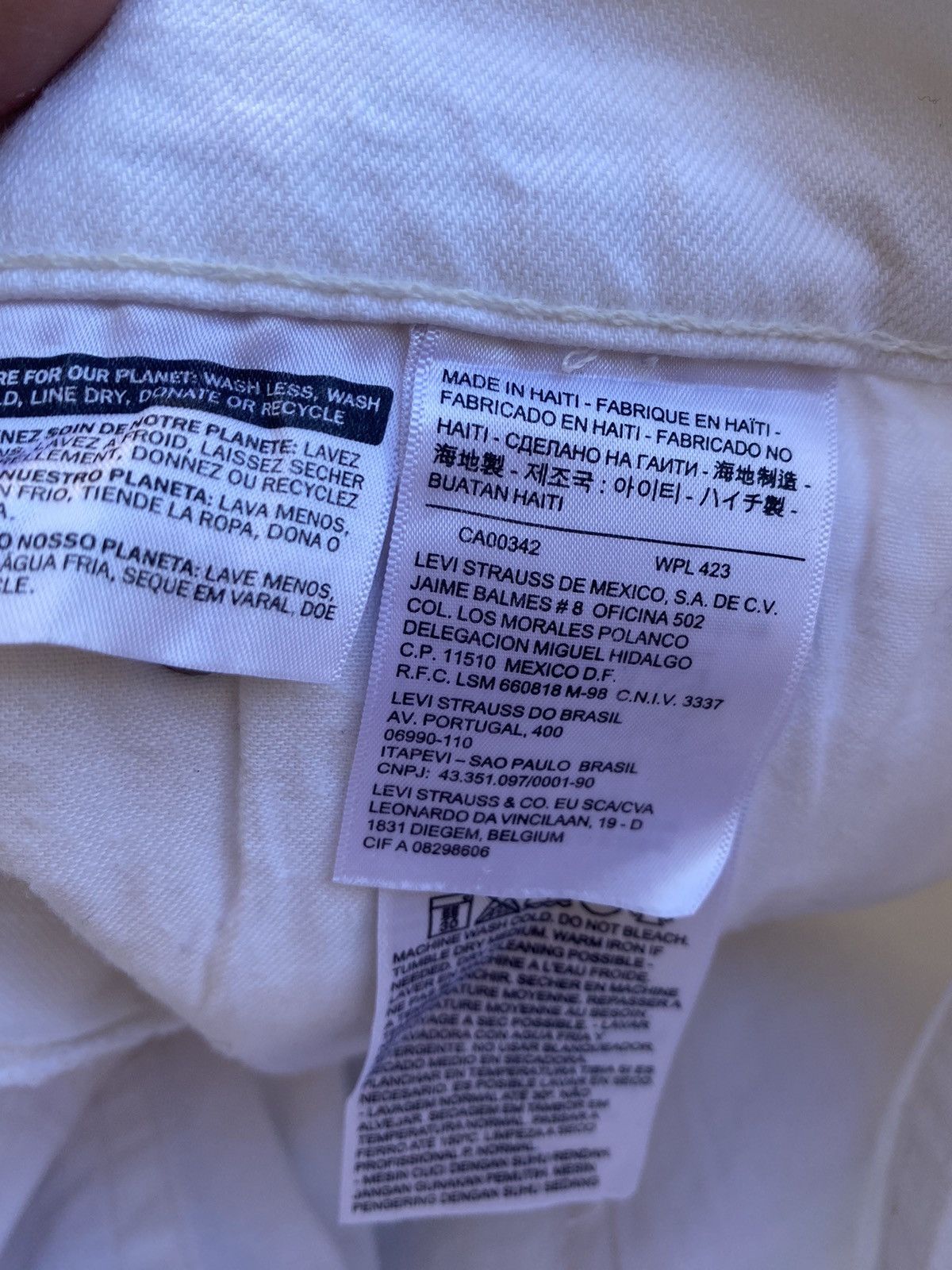 Levi's white 511 slim denim jeans Size US 32 / EU 48 - 8 Thumbnail