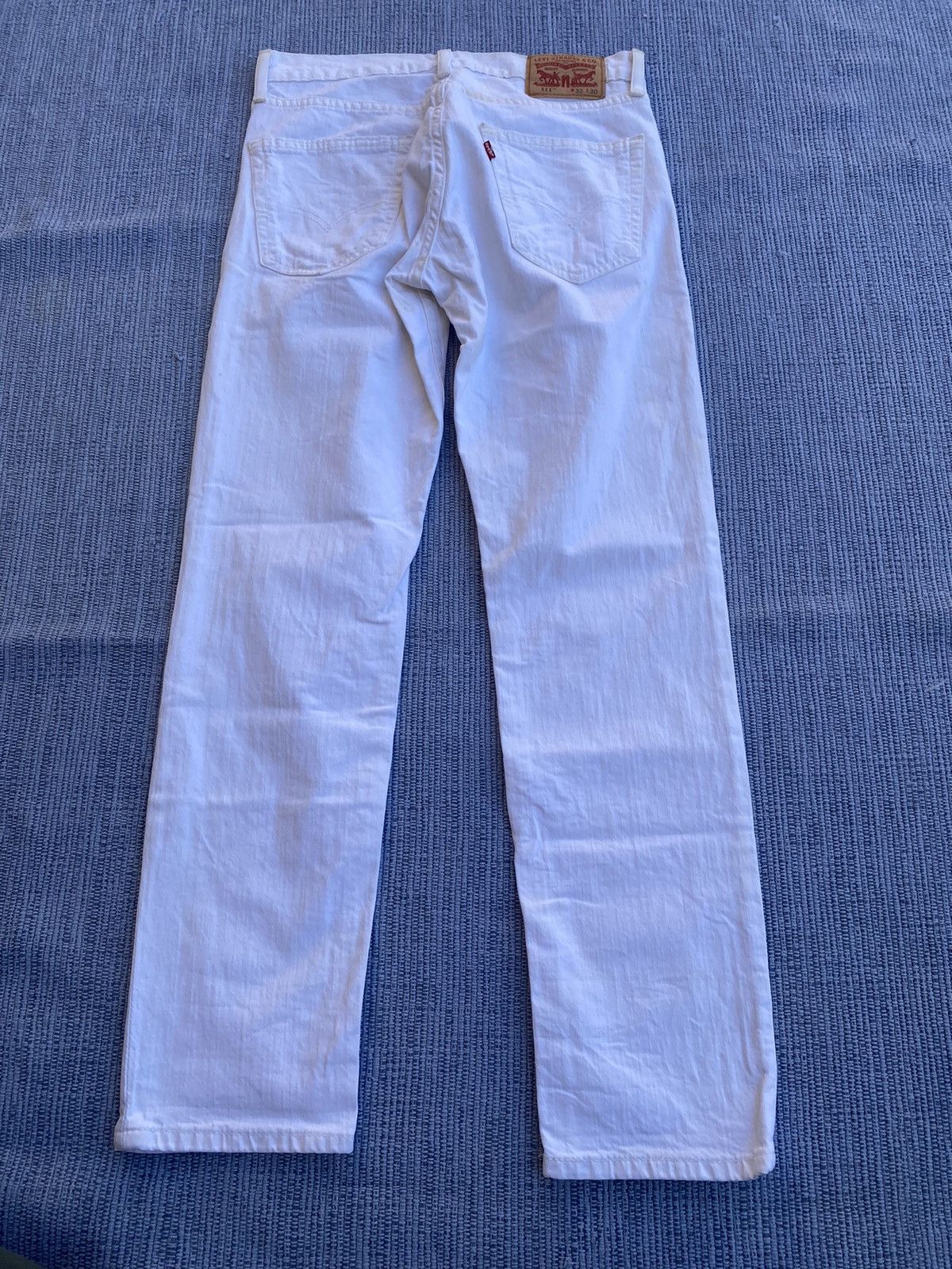 Levi's white 511 slim denim jeans Size US 32 / EU 48 - 5 Thumbnail