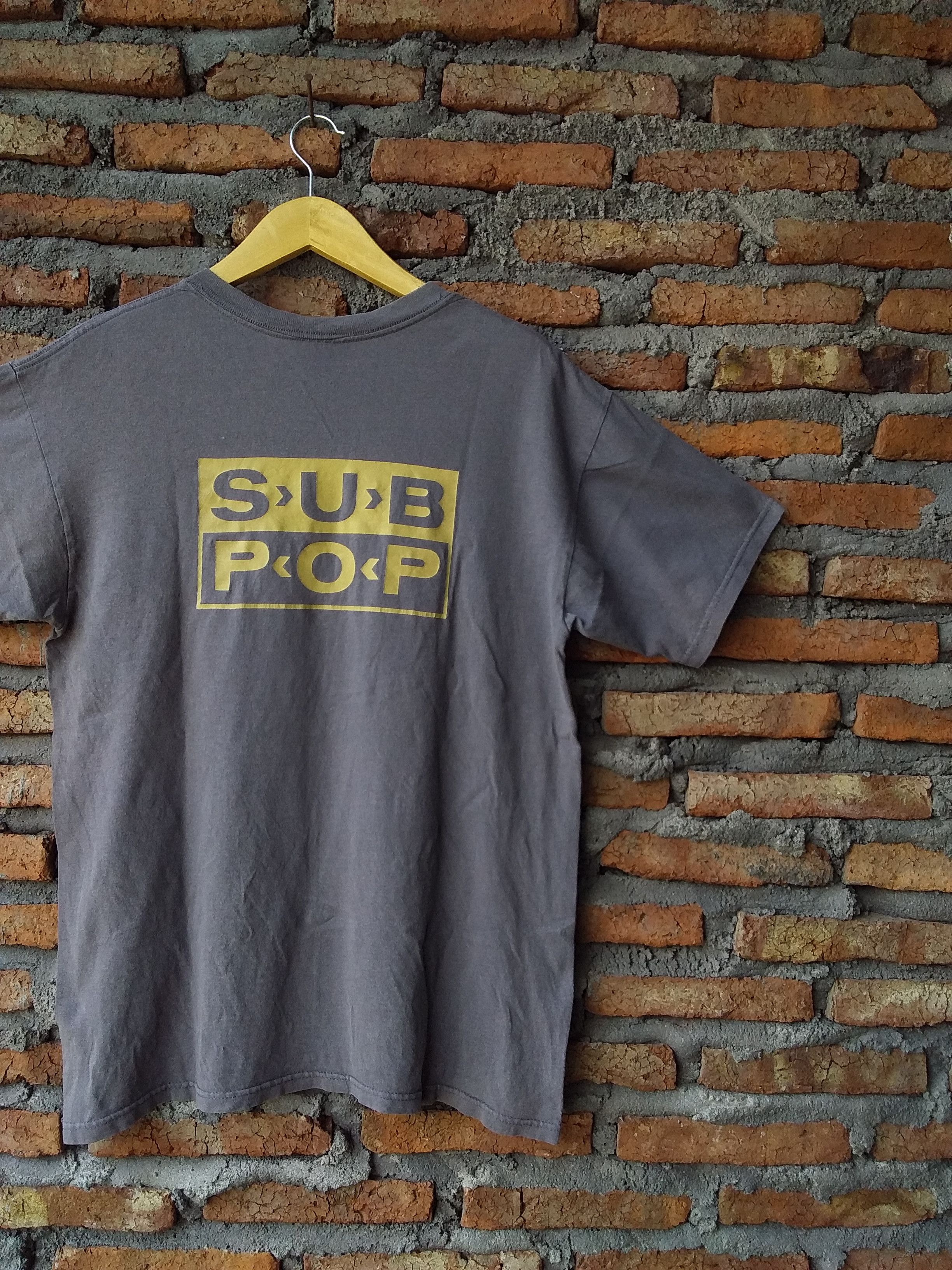 Band Tees Vintage SUB POP Records No Comment Punk Grunge Style t-shirt Size US L / EU 52-54 / 3 - 4 Thumbnail