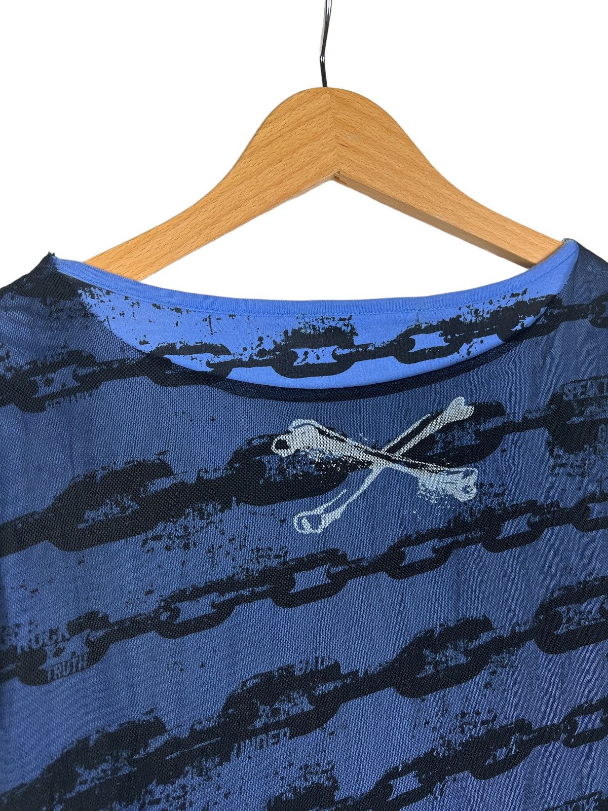 Japanese Brand Ghost Of Harlem 🇯🇵 Double Layer Mesh Seditionaries Tshirt Size XS / US 0-2 / IT 36-38 - 8 Thumbnail