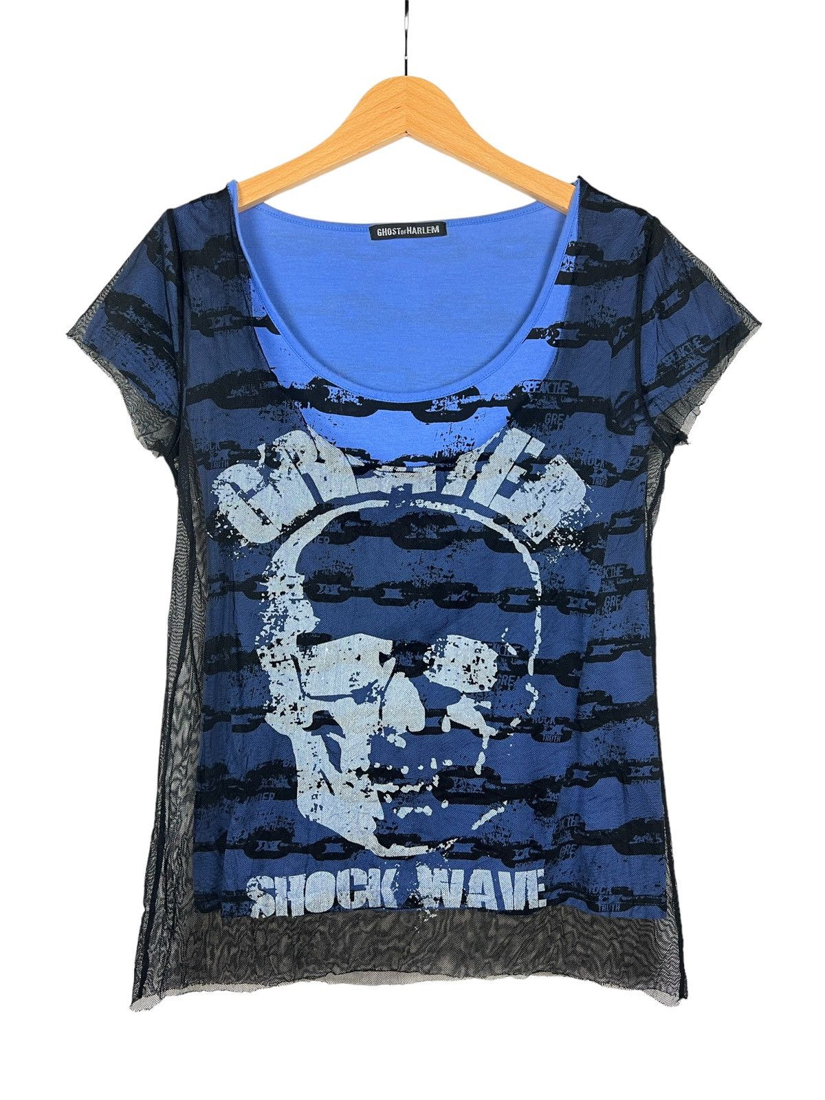 Japanese Brand Ghost Of Harlem 🇯🇵 Double Layer Mesh Seditionaries Tshirt Size XS / US 0-2 / IT 36-38 - 1 Thumbnail