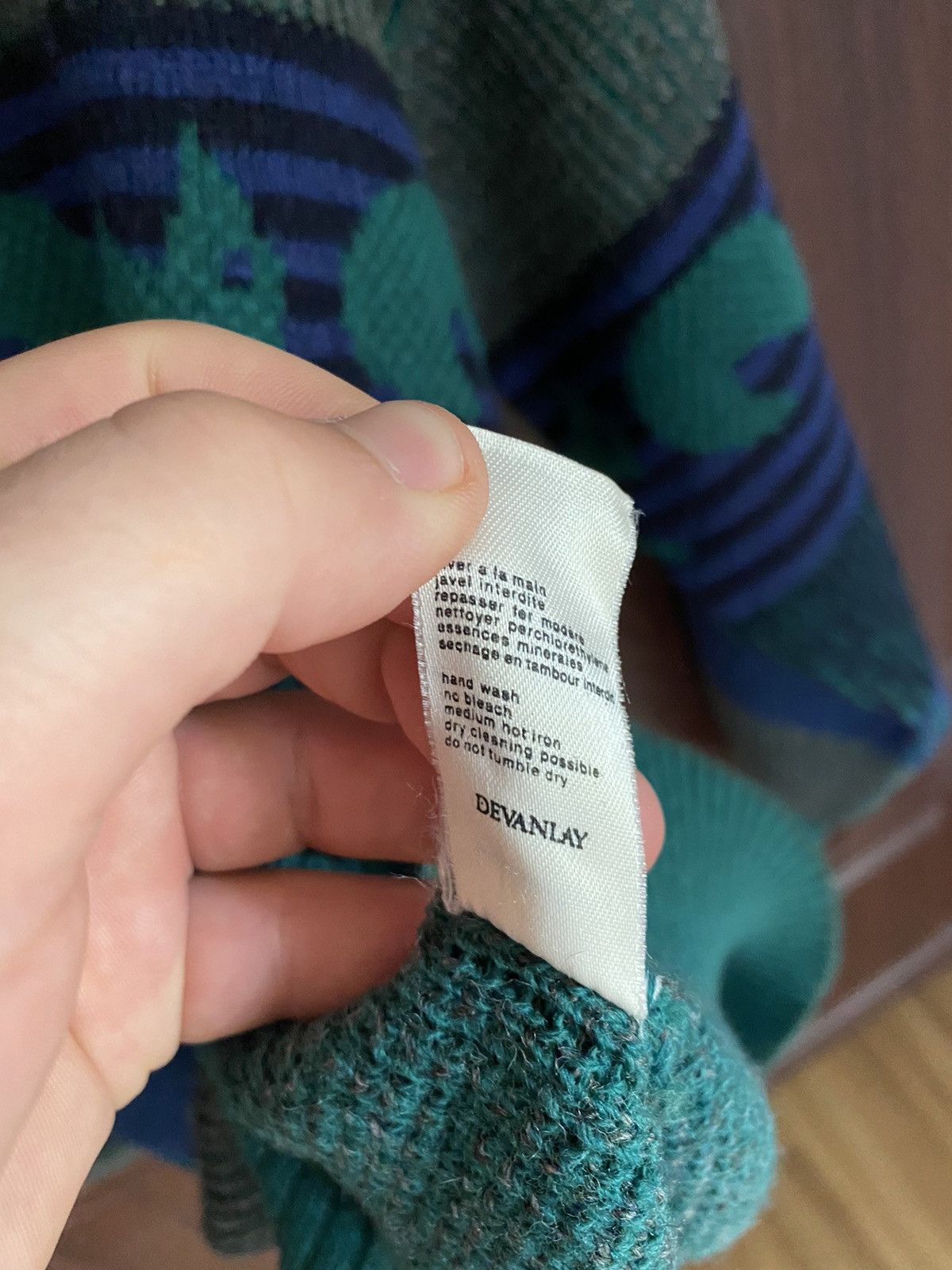 Lacoste Vintage 90s Lacoste Chemise Chunky Knit Wool Sweater Coogi Size US L / EU 52-54 / 3 - 8 Thumbnail