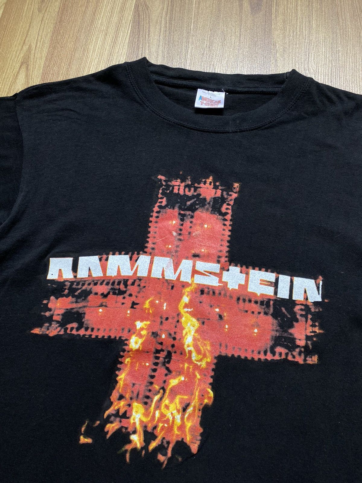 Band Tees Vintage Rammstein Burning Man T Shirt Tee Slayer Slipknot Size US L / EU 52-54 / 3 - 2 Thumbnail