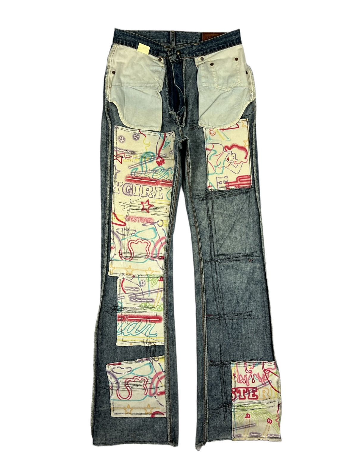 Hysteric Glamour Vintage Hysteric Glamour Kinky Flare Distressed Denim Size US 28 / EU 44 - 12 Thumbnail