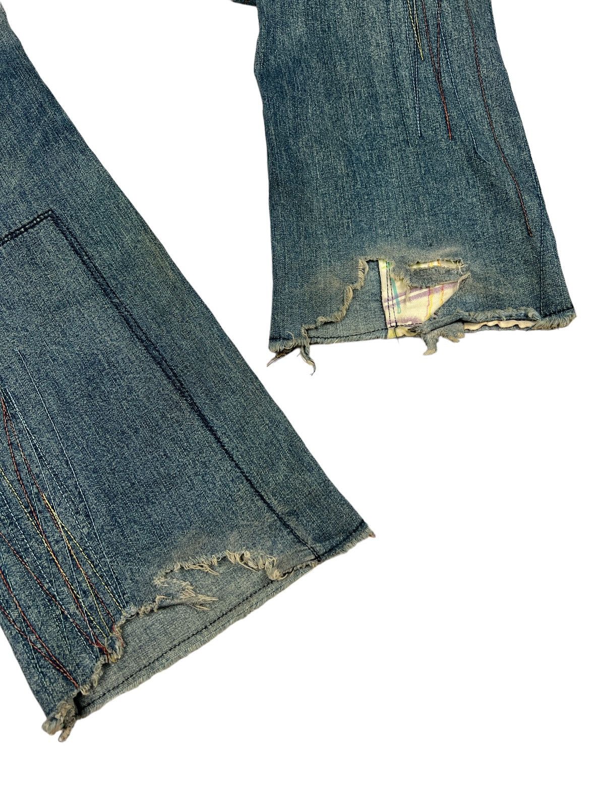Hysteric Glamour Vintage Hysteric Glamour Kinky Flare Distressed Denim Size US 28 / EU 44 - 11 Thumbnail