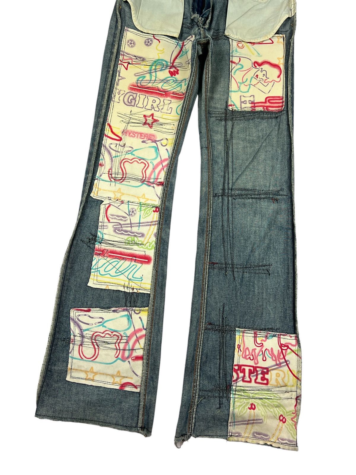 Hysteric Glamour Vintage Hysteric Glamour Kinky Flare Distressed Denim Size US 28 / EU 44 - 13 Thumbnail