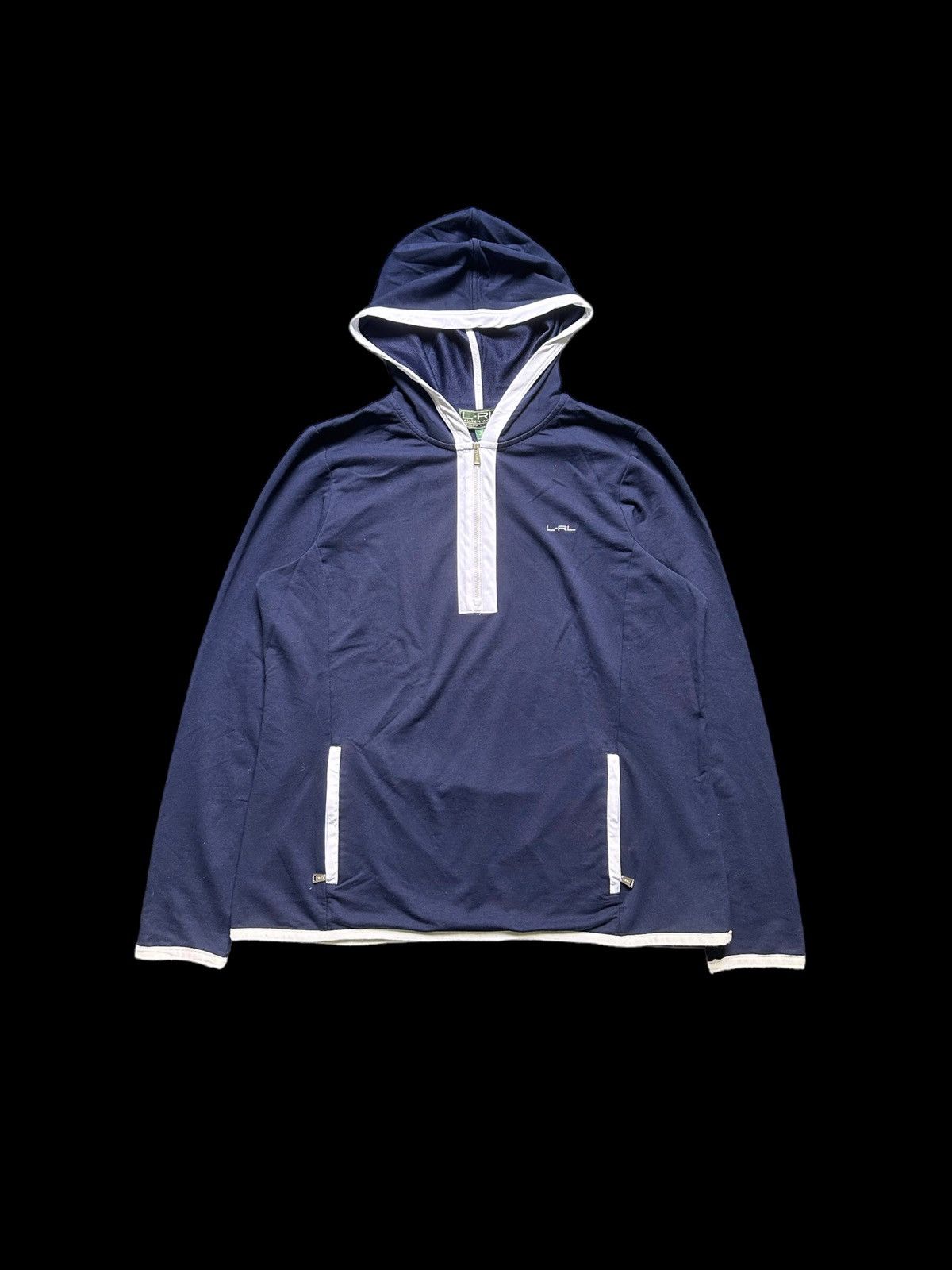 Ralph Lauren 00's LAUREN ACTIVE L-RL Ralph Lauren quarter zipper hoodie Size US M / EU 48-50 / 2 - 1 Thumbnail