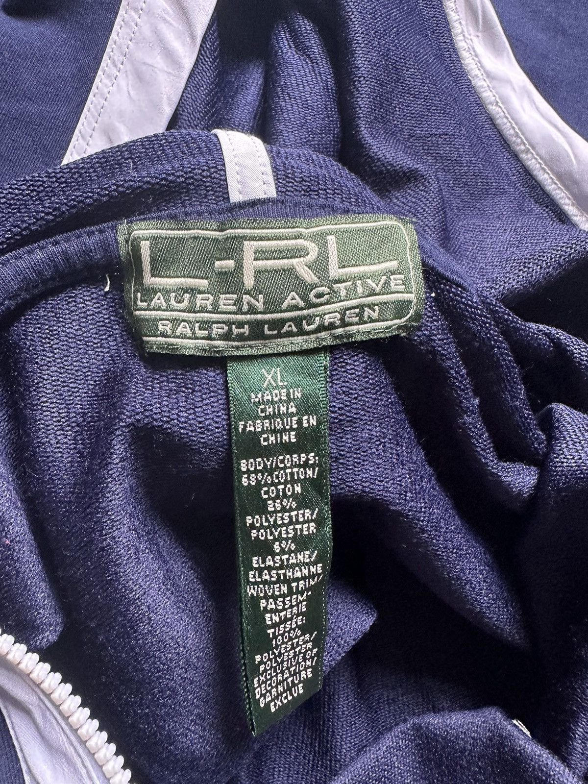 Ralph Lauren 00's LAUREN ACTIVE L-RL Ralph Lauren quarter zipper hoodie Size US M / EU 48-50 / 2 - 7 Thumbnail