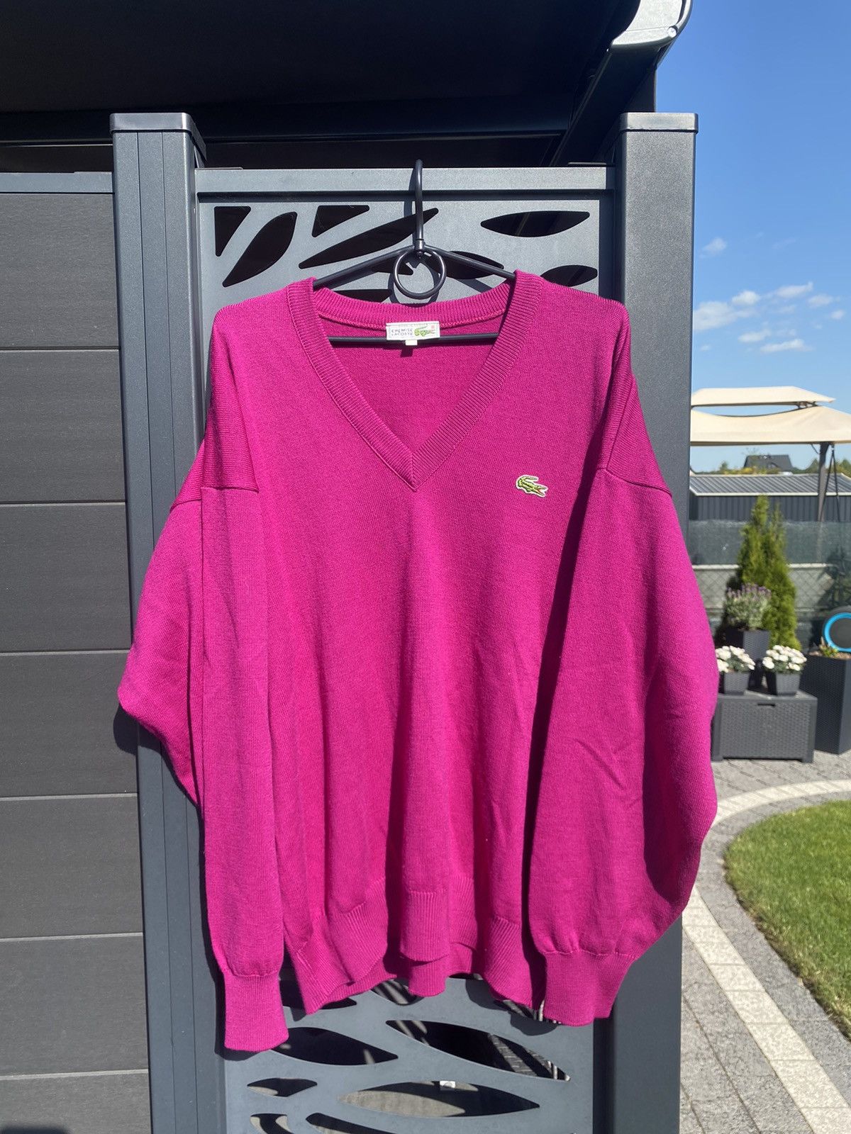 Lacoste × Vintage Vintage 80s Lacoste pink sweater Size US M / EU 48-50 / 2 - 1 Thumbnail