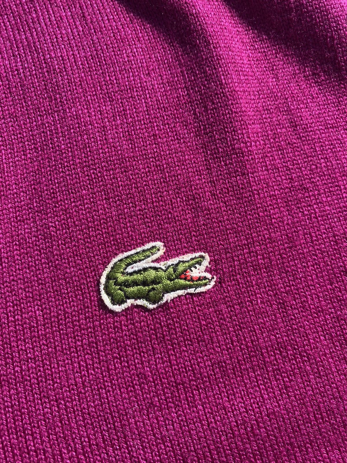 Lacoste × Vintage Vintage 80s Lacoste pink sweater Size US M / EU 48-50 / 2 - 3 Thumbnail