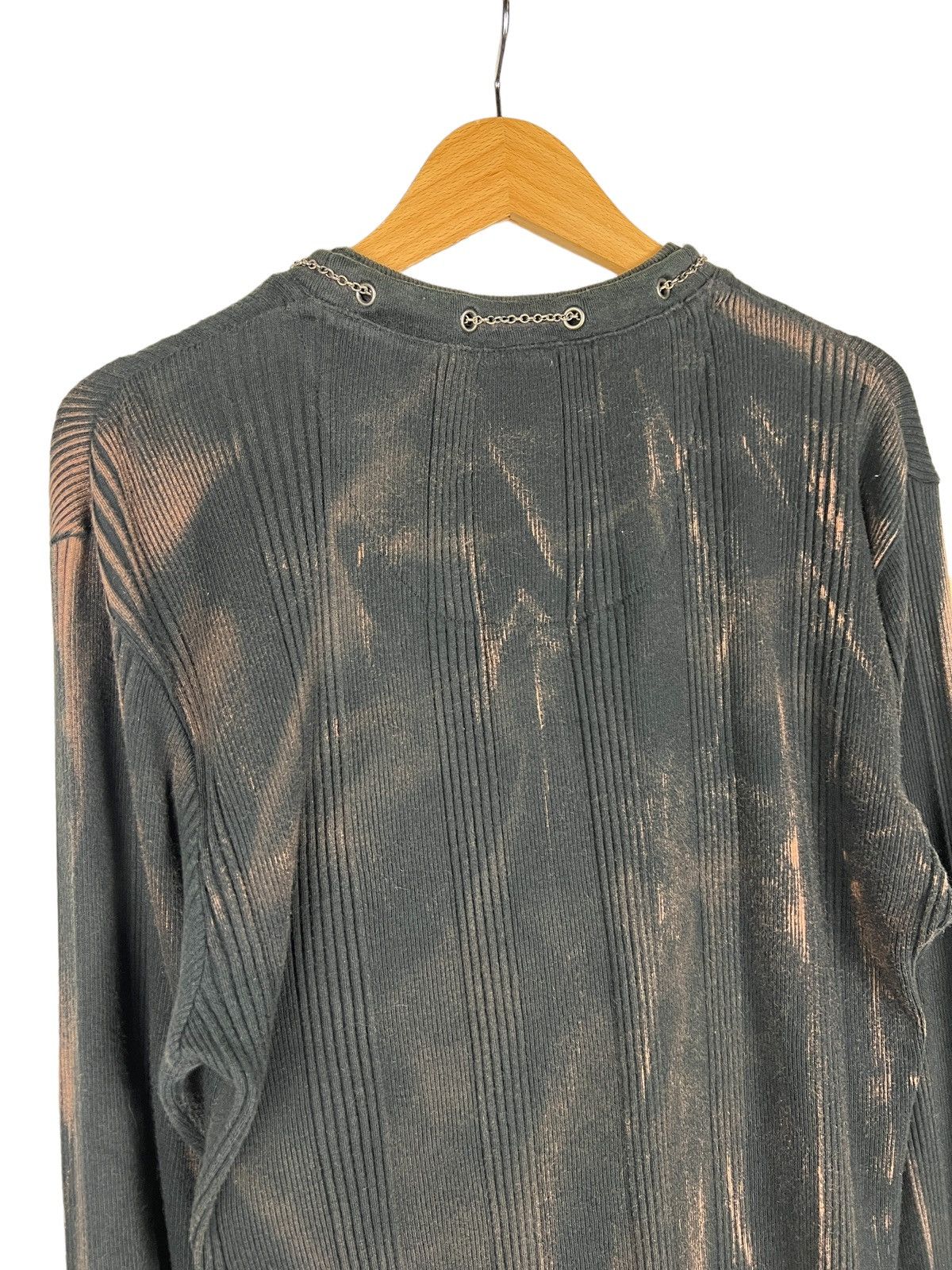 BERNINGS SHO Bernings Sho 🇯🇵 Acid Wash Cross Necklace Shirt Size US M / EU 48-50 / 2 - 8 Thumbnail