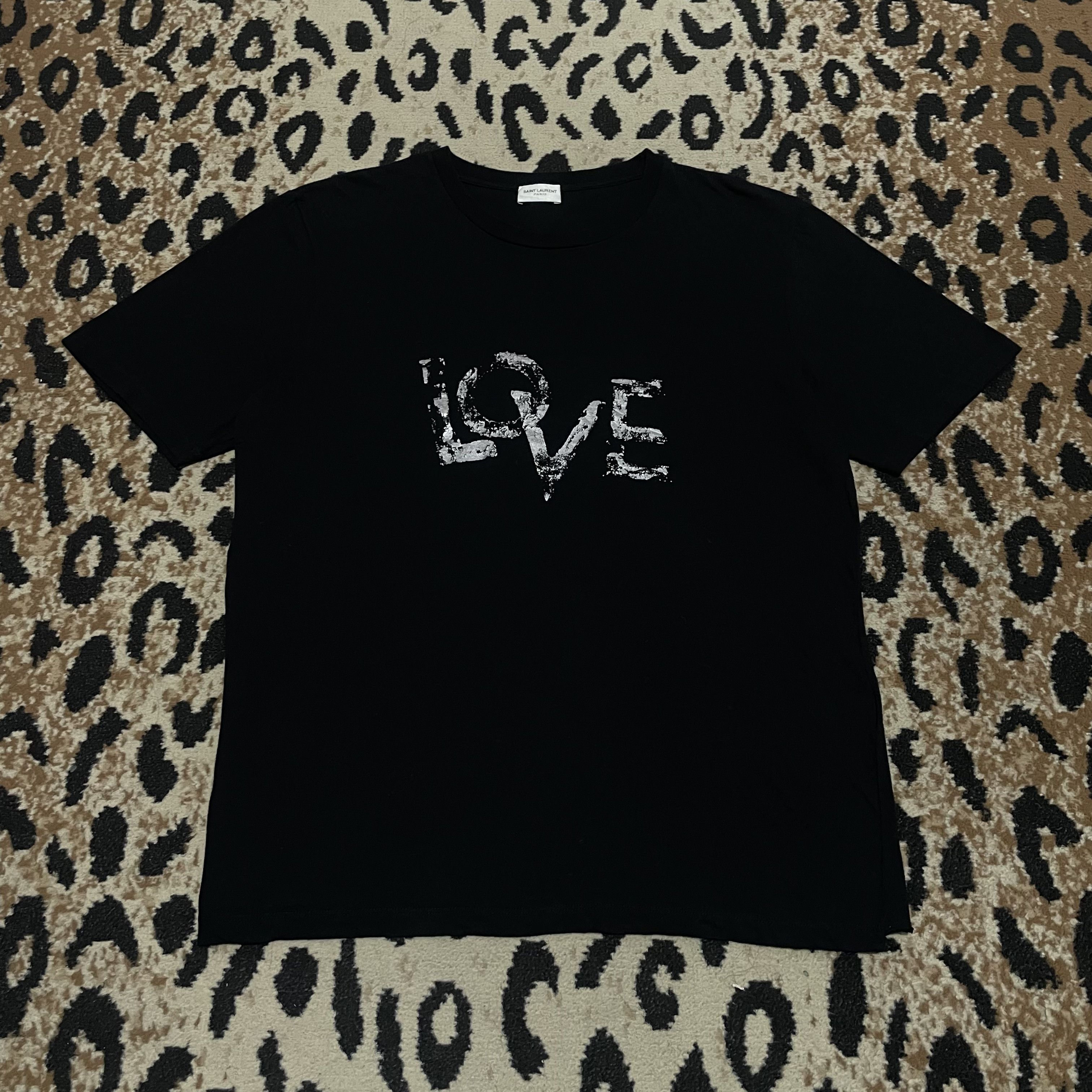 ☆【SAINT LAURENT】☆LOGO HEART SHORT SLEEVE T SHIR.T☆ Saint Laurent logo-print T-shirt | White | FARFETCH