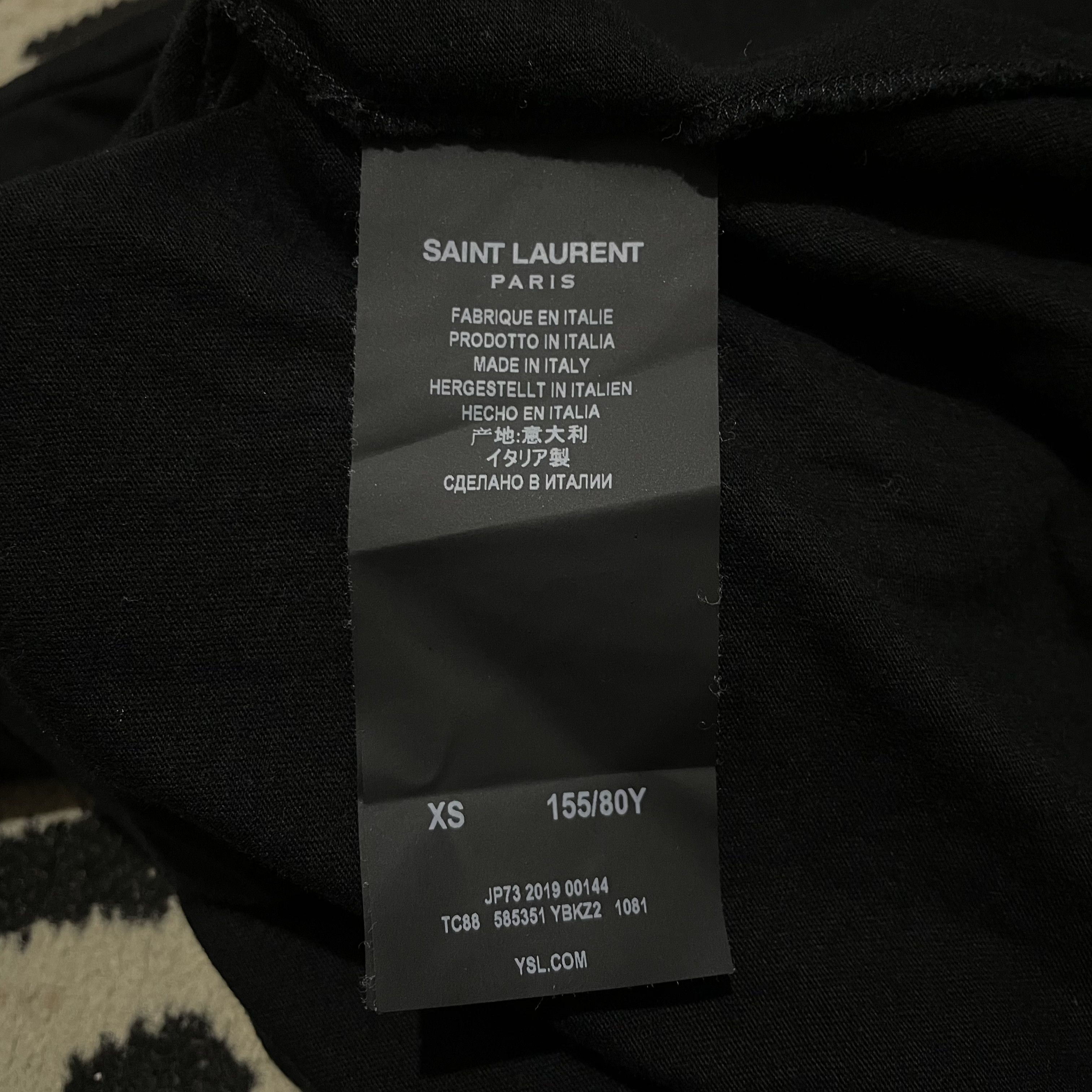 Saint Laurent Paris Saint Laurent Love Tee Size US XS / EU 42 / 0 - 6 Thumbnail