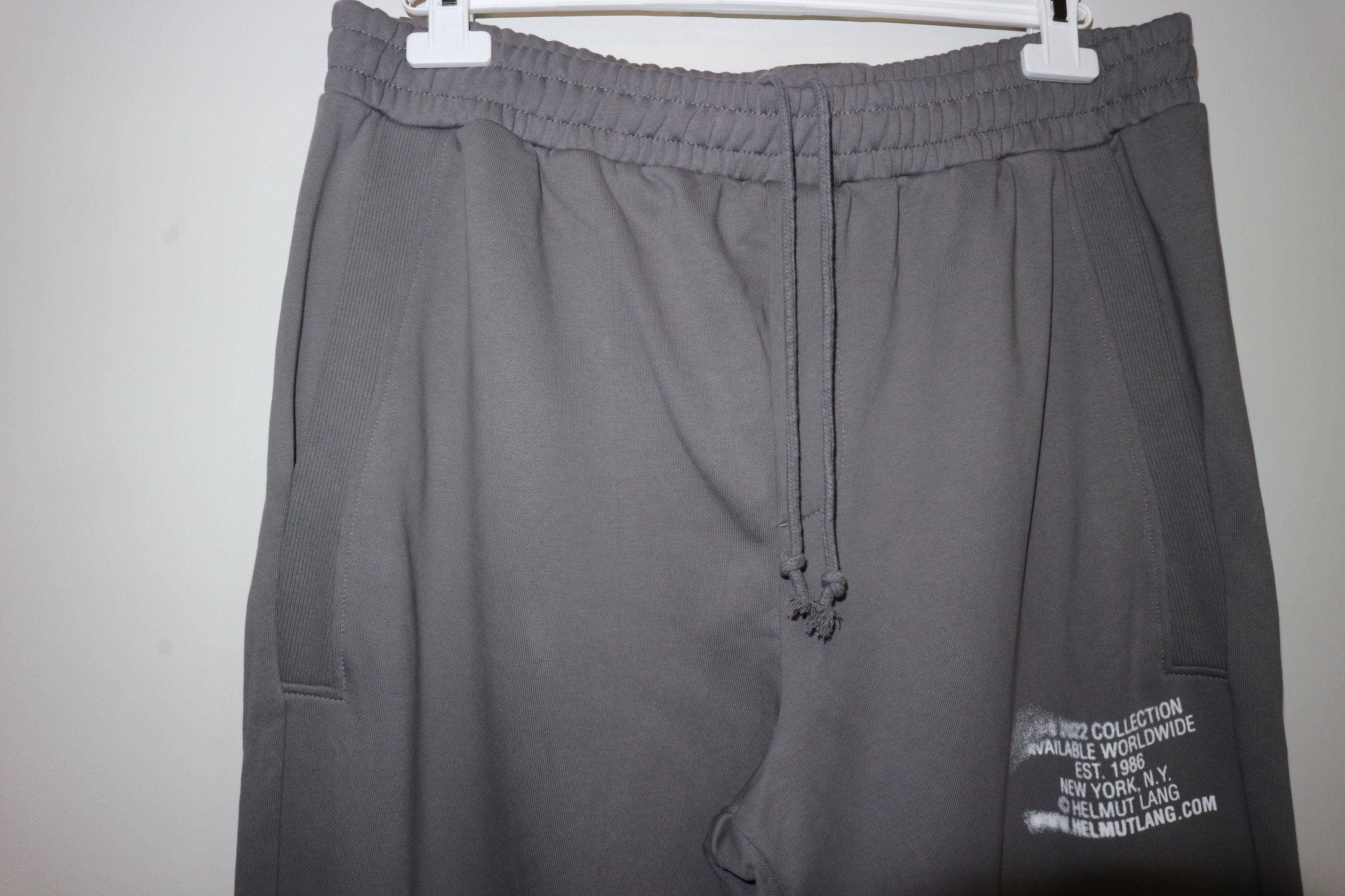 Helmut Lang Spray logo sweatpants Size US 38 / EU 54 - 6 Thumbnail