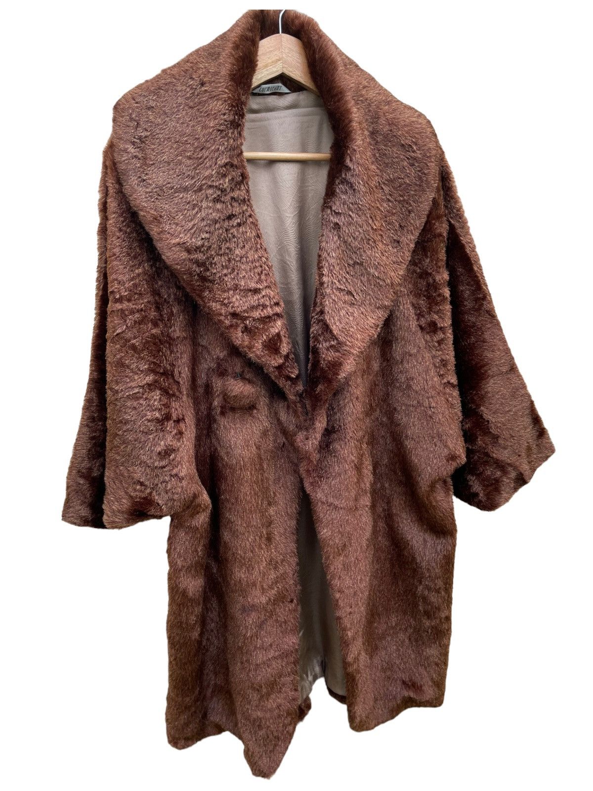 Other × Vintage 💥 70s Cormorant Faux Fur Rich Brown Coat Size US M / EU 48-50 / 2 - 2 Thumbnail
