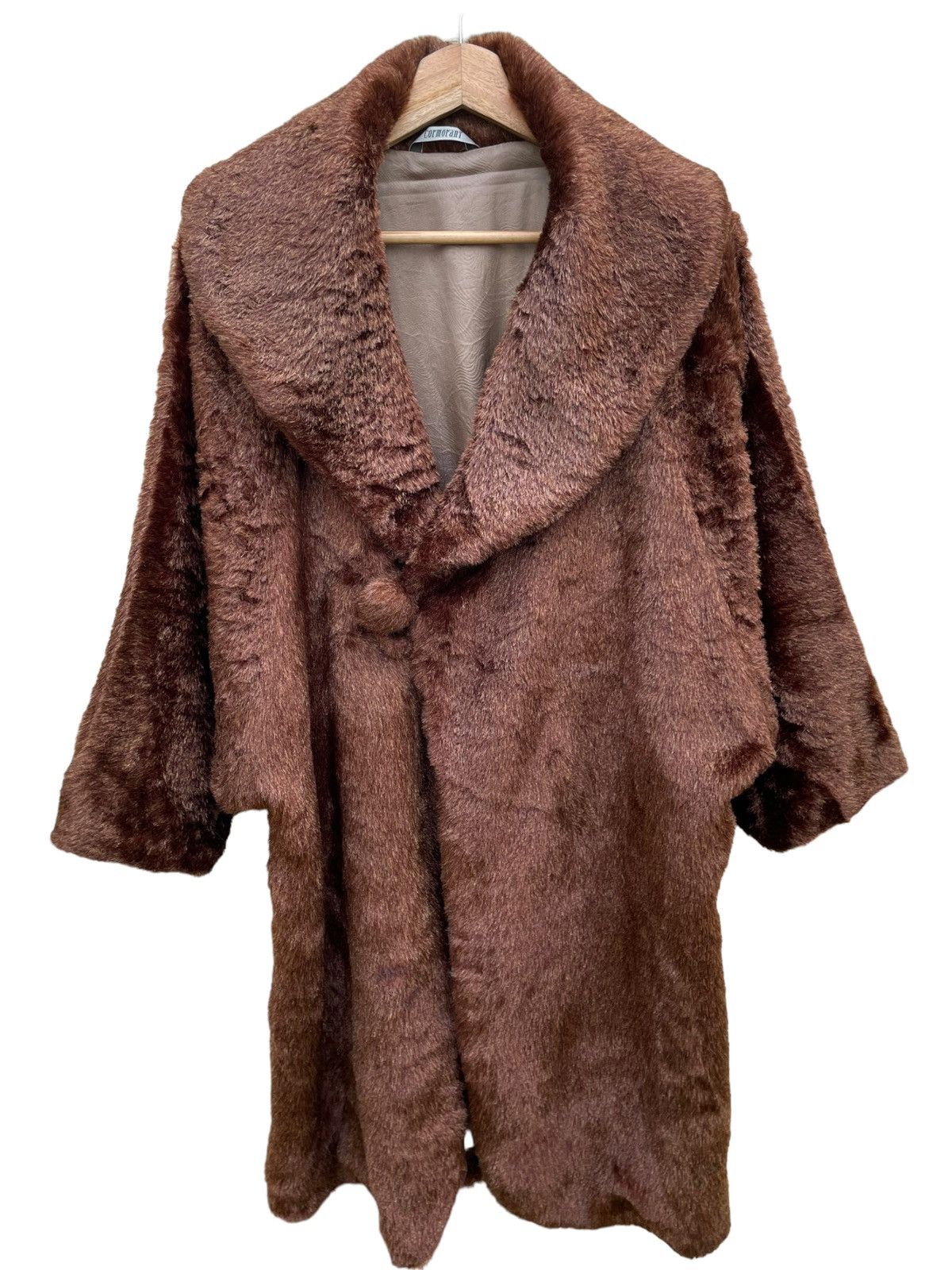 Other × Vintage 💥 70s Cormorant Faux Fur Rich Brown Coat Size US M / EU 48-50 / 2 - 6 Thumbnail