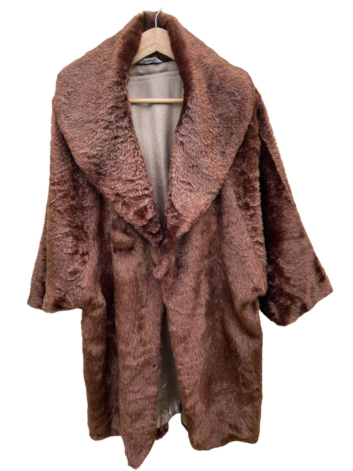 Other × Vintage 💥 70s Cormorant Faux Fur Rich Brown Coat Size US M / EU 48-50 / 2 - 1 Thumbnail
