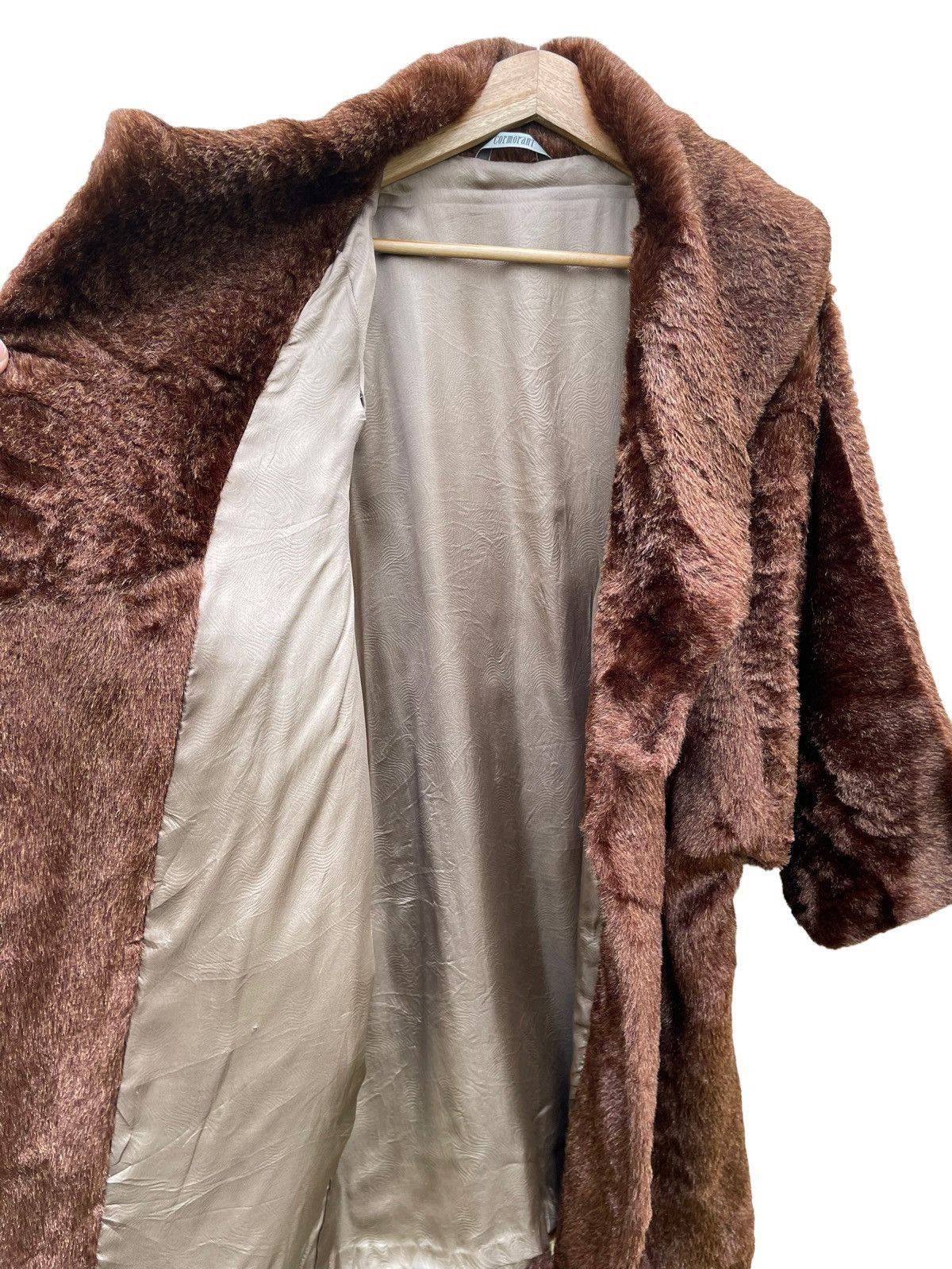 Other × Vintage 💥 70s Cormorant Faux Fur Rich Brown Coat Size US M / EU 48-50 / 2 - 5 Thumbnail