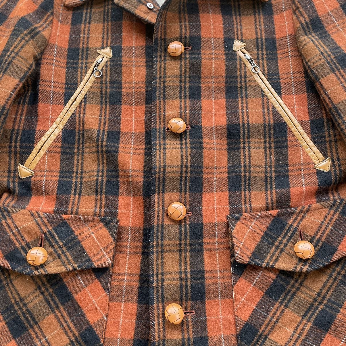 Beauty Beast × Japanese Brand × Le Grande Bleu (L.G.B.) 💥CRUISER WOOL JACKET TAKEO KIKUCHI BROWN TARTAN Size US M / EU 48-50 / 2 - 4 Thumbnail