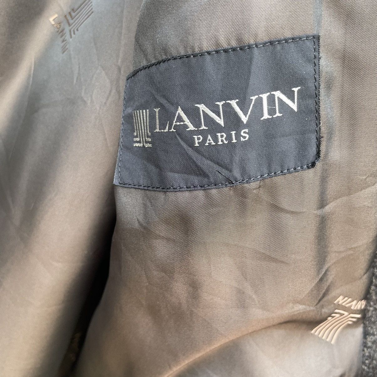Lanvin × Vintage 💥 VTG LANVIN PARIS Wool Long Coat Jacket Size US M / EU 48-50 / 2 - 10 Thumbnail