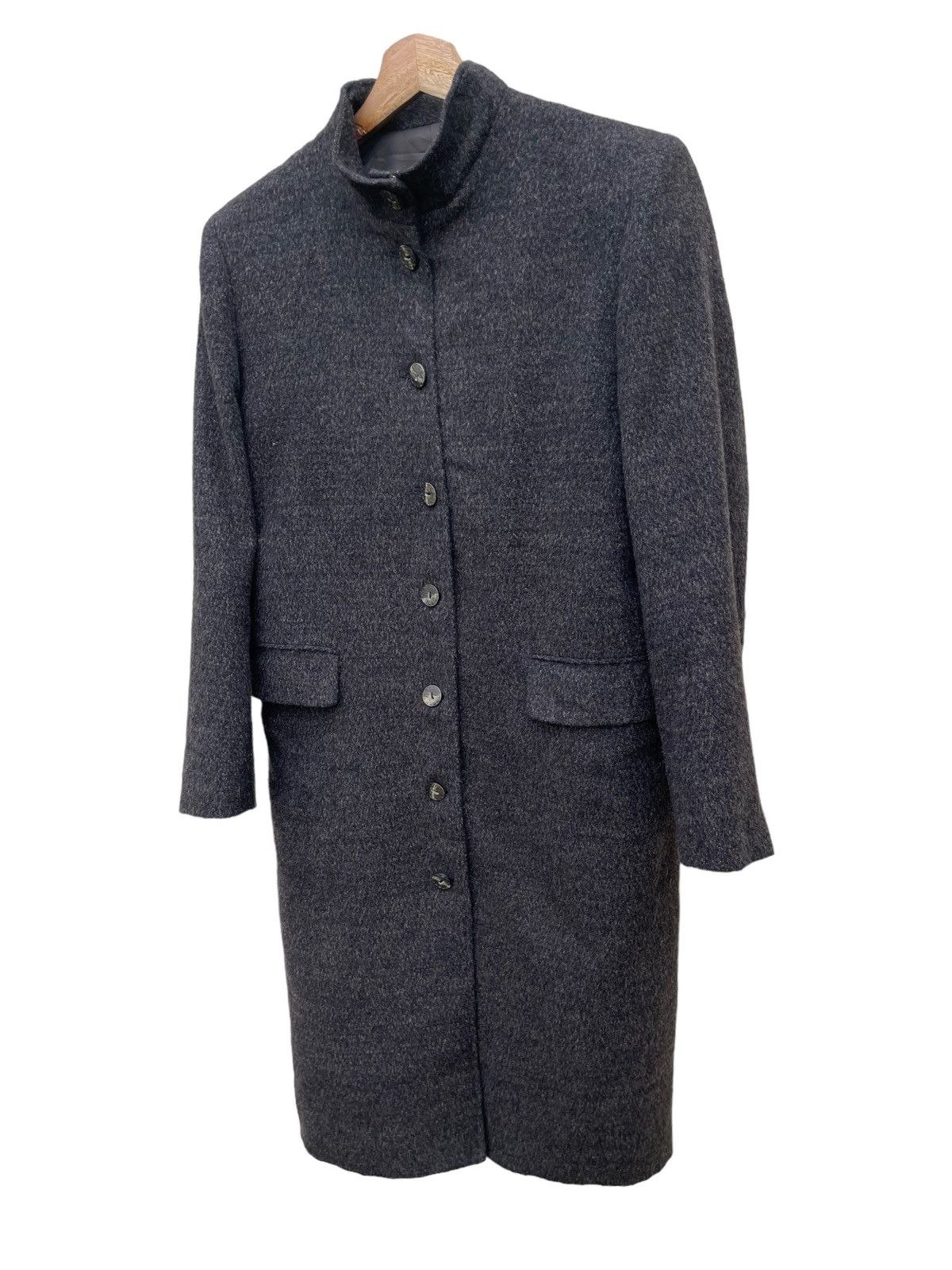 Lanvin × Vintage 💥 VTG LANVIN PARIS Wool Long Coat Jacket Size US M / EU 48-50 / 2 - 3 Thumbnail