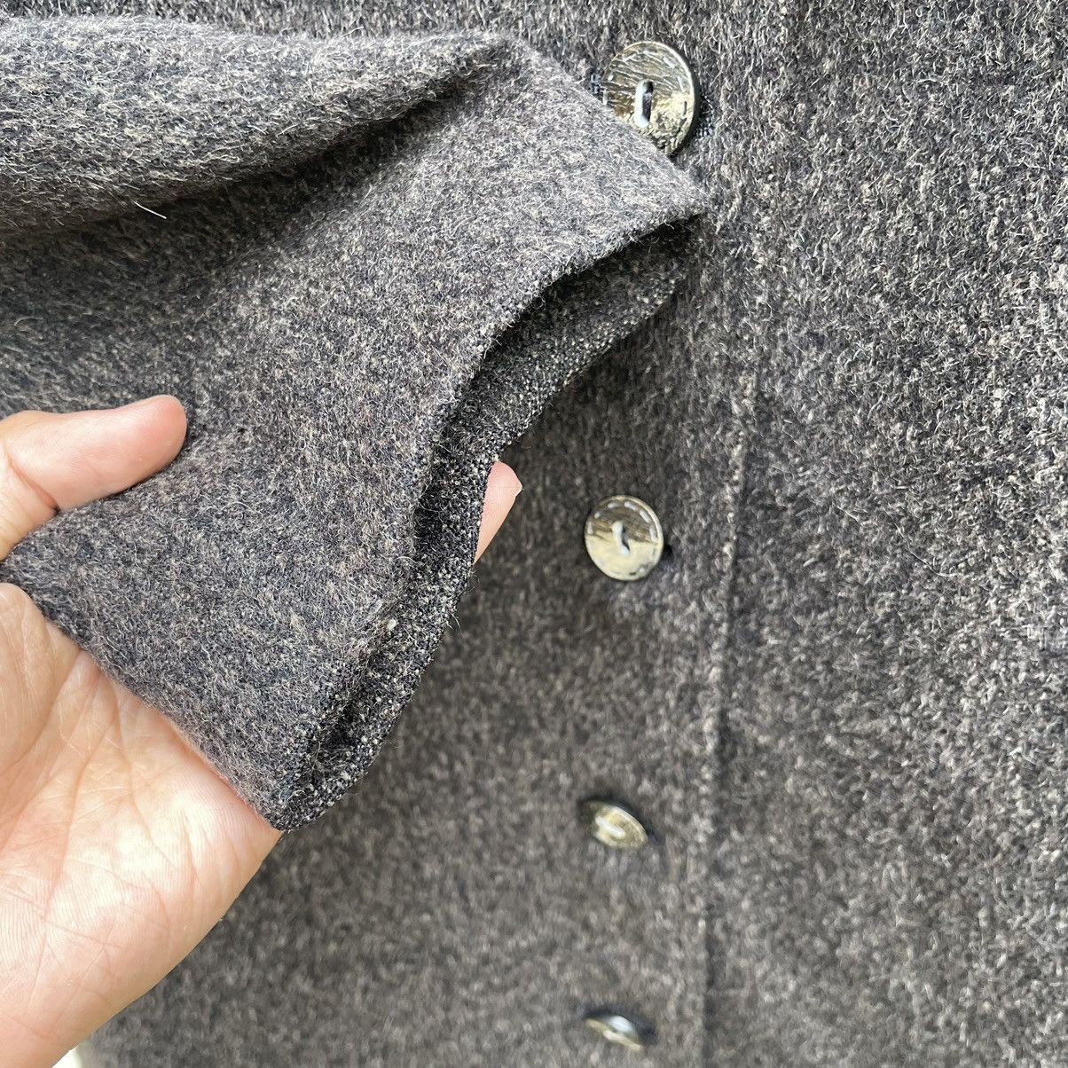 Lanvin × Vintage 💥 VTG LANVIN PARIS Wool Long Coat Jacket Size US M / EU 48-50 / 2 - 8 Thumbnail