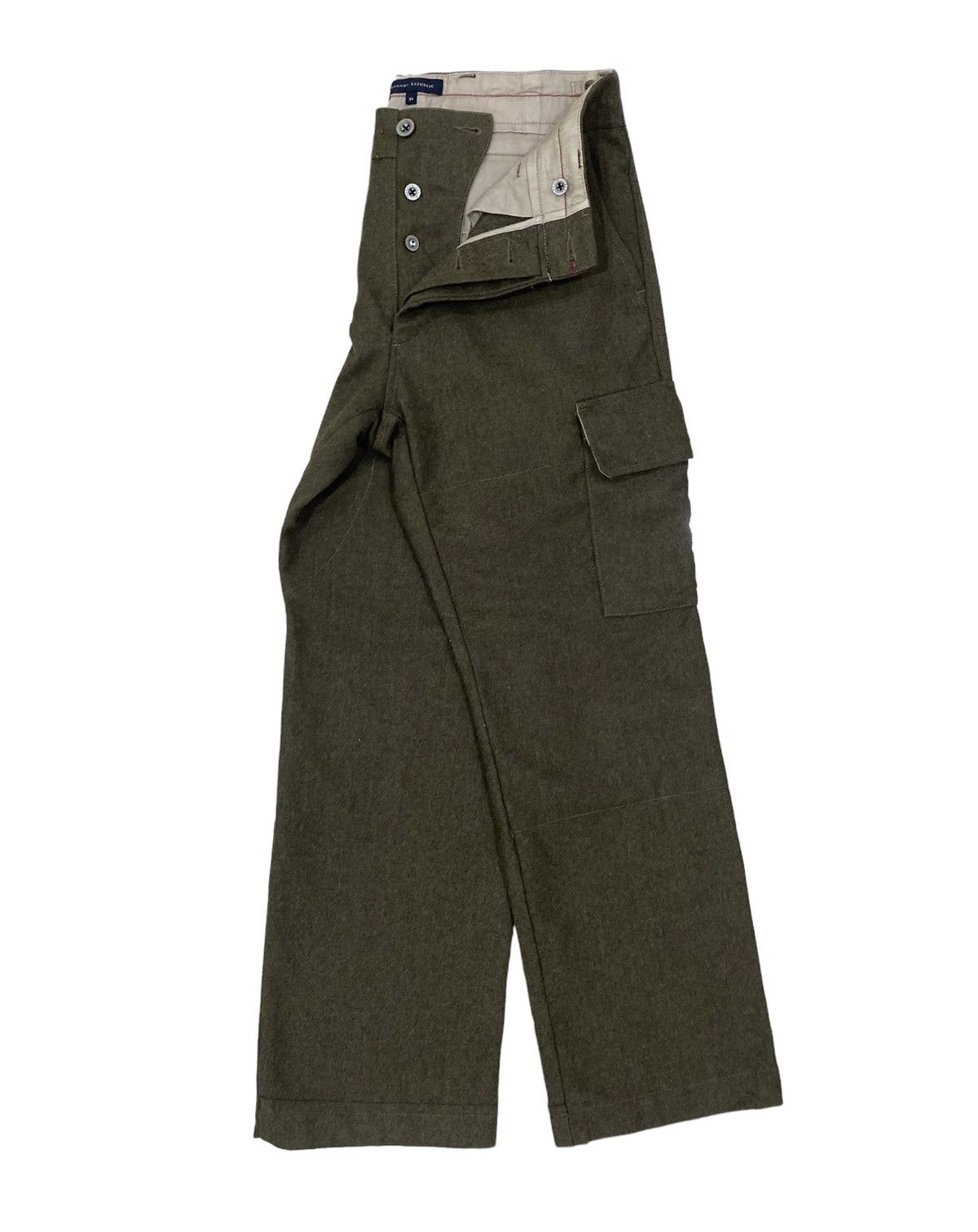 Banana Republic ❄️BANANA REPUBLIC WOOL TACTICAL CARGO PANTS Size US 31 - 1 Thumbnail