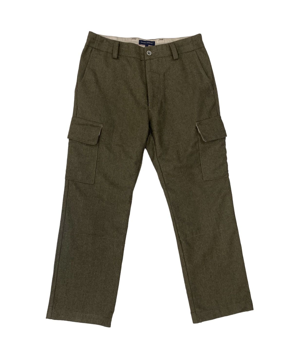 Banana Republic ❄️BANANA REPUBLIC WOOL TACTICAL CARGO PANTS Size US 31 - 2 Thumbnail