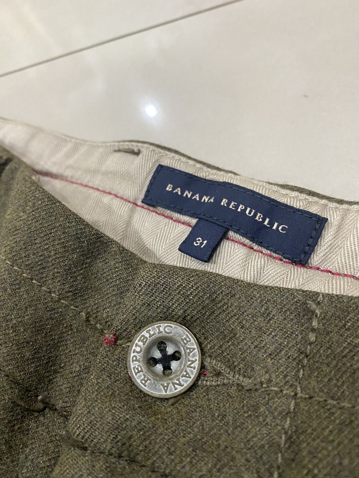 Banana Republic ❄️BANANA REPUBLIC WOOL TACTICAL CARGO PANTS Size US 31 - 11 Thumbnail