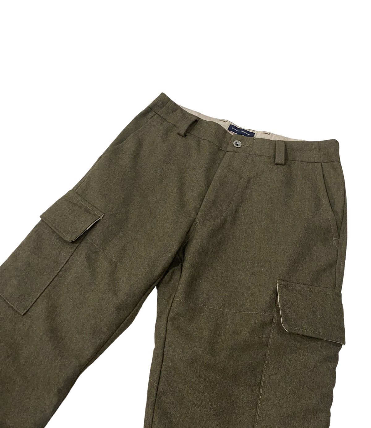 Banana Republic ❄️BANANA REPUBLIC WOOL TACTICAL CARGO PANTS Size US 31 - 5 Thumbnail