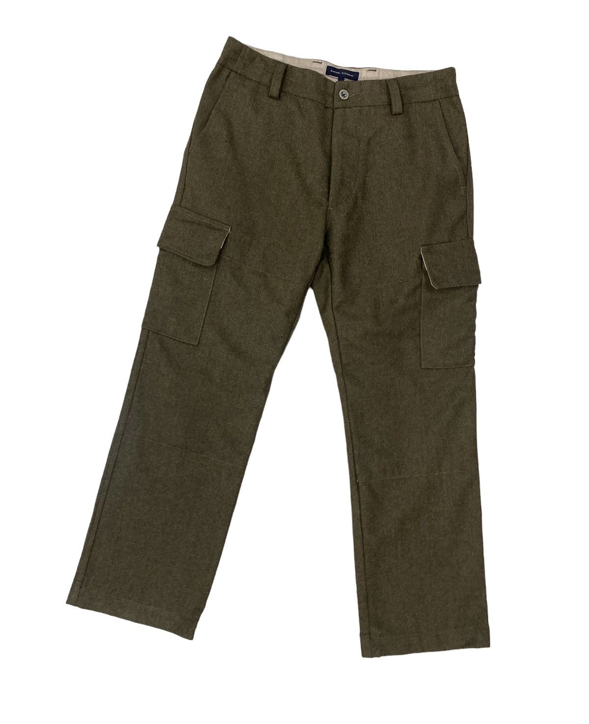 Banana Republic ❄️BANANA REPUBLIC WOOL TACTICAL CARGO PANTS Size US 31 - 3 Thumbnail