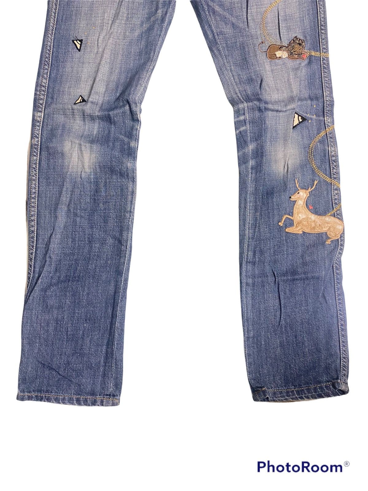 Issey Miyake Issey Miyake Tsumori Chisato Embroided Denim Size US 29 - 4 Thumbnail